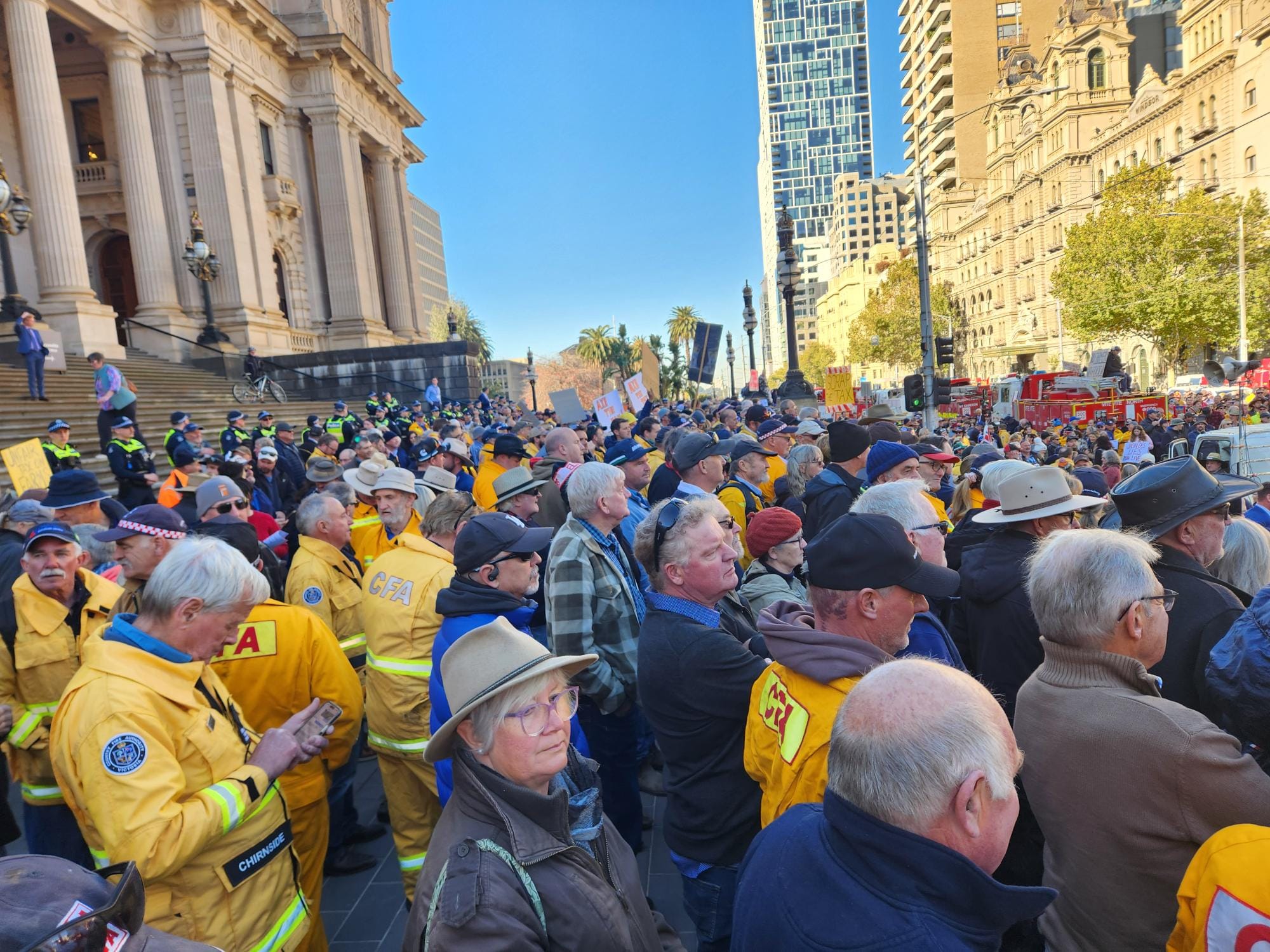 Local CFA volunteers join fight against levy