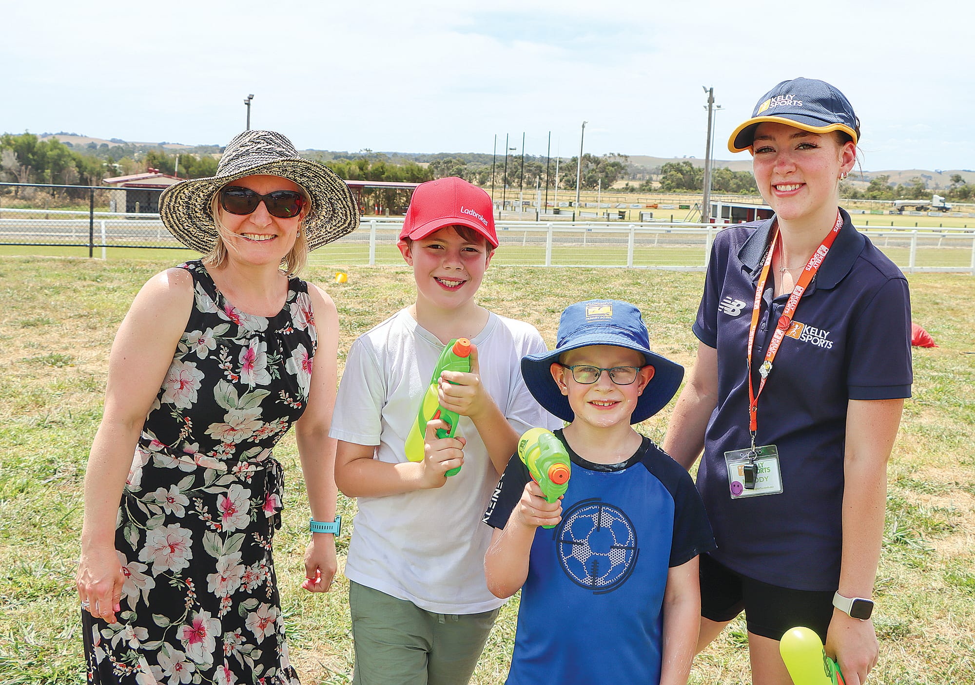 Sandra, Harry and Cooper join Maddy from Kelly Sports. A72_0125