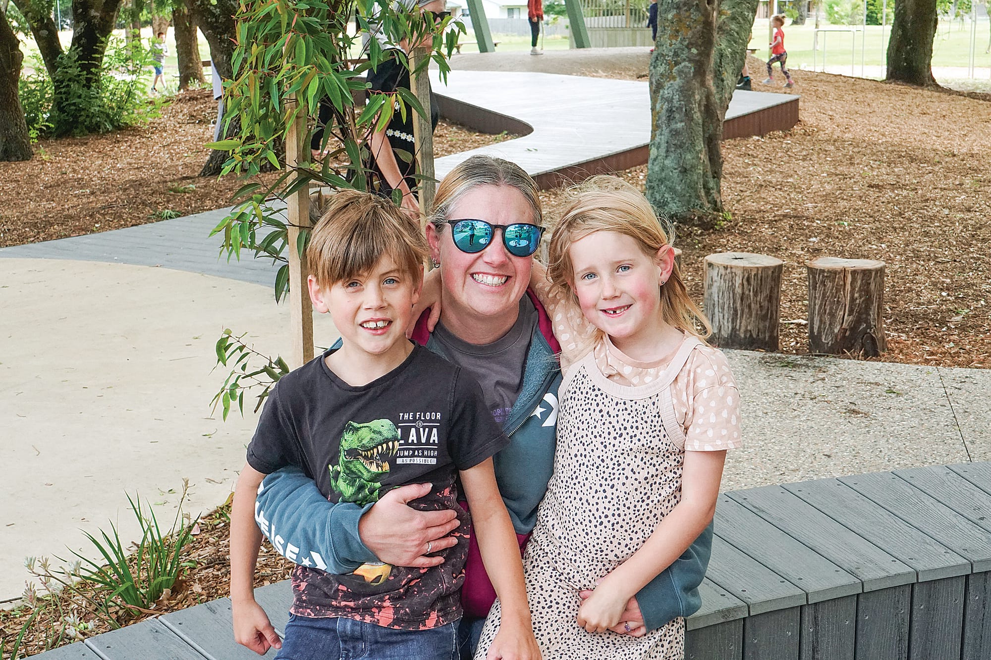 Lauren and children Brantley and Paisley couldn’t be happier with the new Guide Park. Ns020123