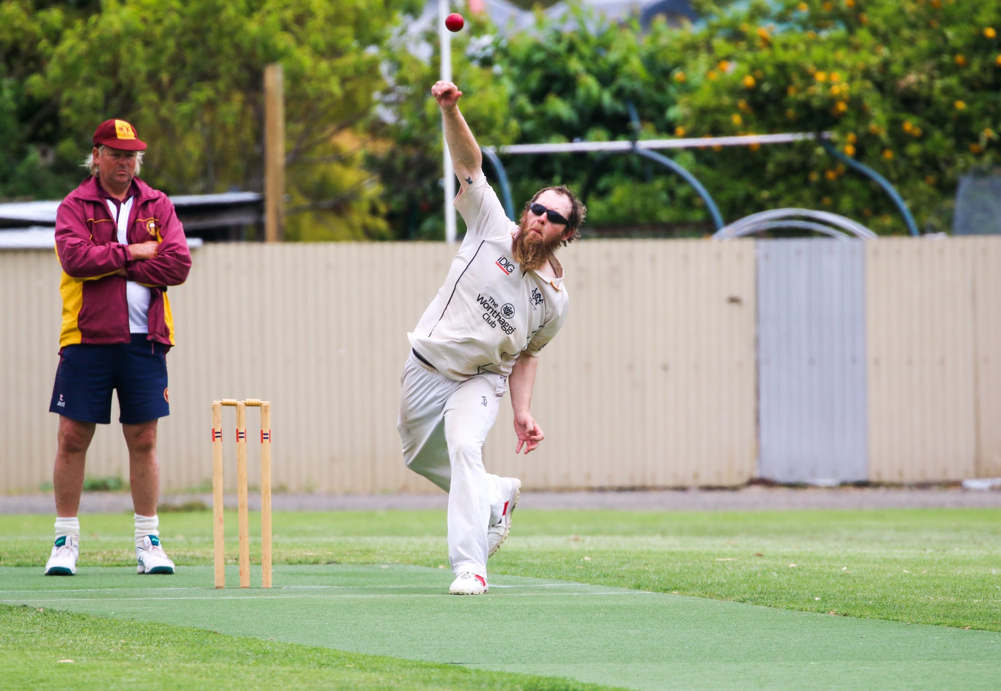 Wonthaggi Club’s Chris Fraser was in form against OMK during Saturday’s B2 match.