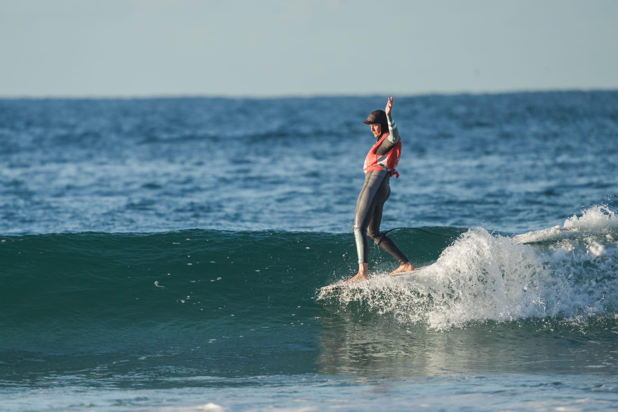 Women’s Over 50 Champion&nbsp;Jacquie Chambers (Phillip Island, VIC) on finals day on the Tweed Coast in Northern NSW. 