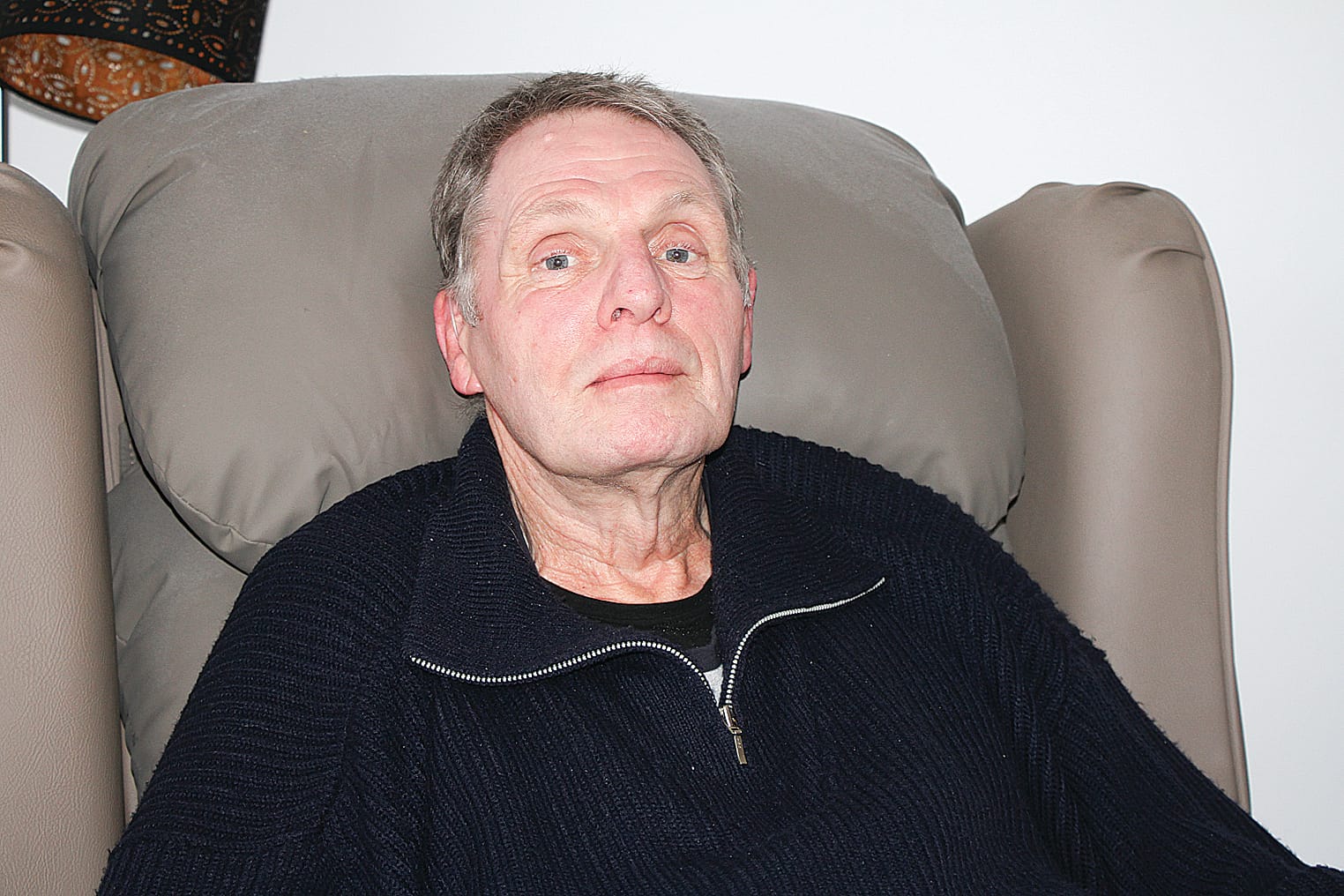 Peter Cording is disappointed with below-standard wheelchair access at Maher’s Landing. B13_4324