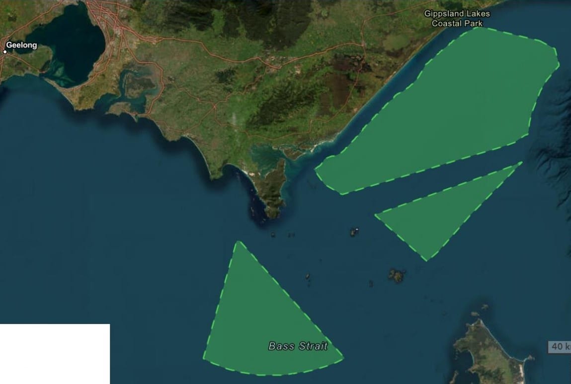 The newly declared area for offshore wind developments, off the Gippsland coast, no longer includes the investigation areas west of Wilsons Promontory.