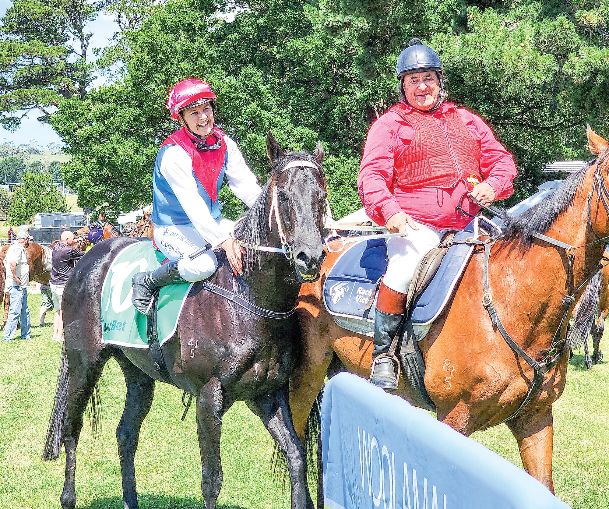 Caitlin King bringing Doctor Coto into the mounting yard after claiming the win in race five, an incredible 2.5 lengths in front of Hawkestone.