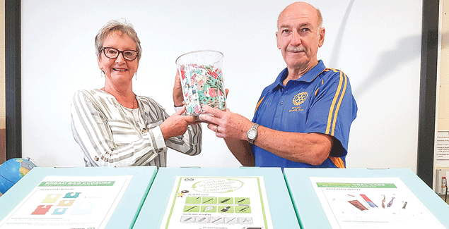 Plastic bread tag recycling