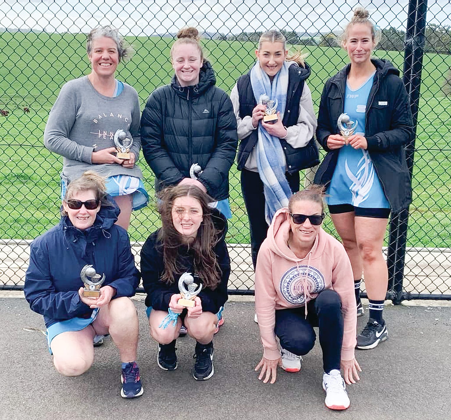 B Grade: Mount Eccles Netball Club Aqua 25 defeated Mount Eccles Netball Club Grey 24. Best on Court Bess Goodwin.