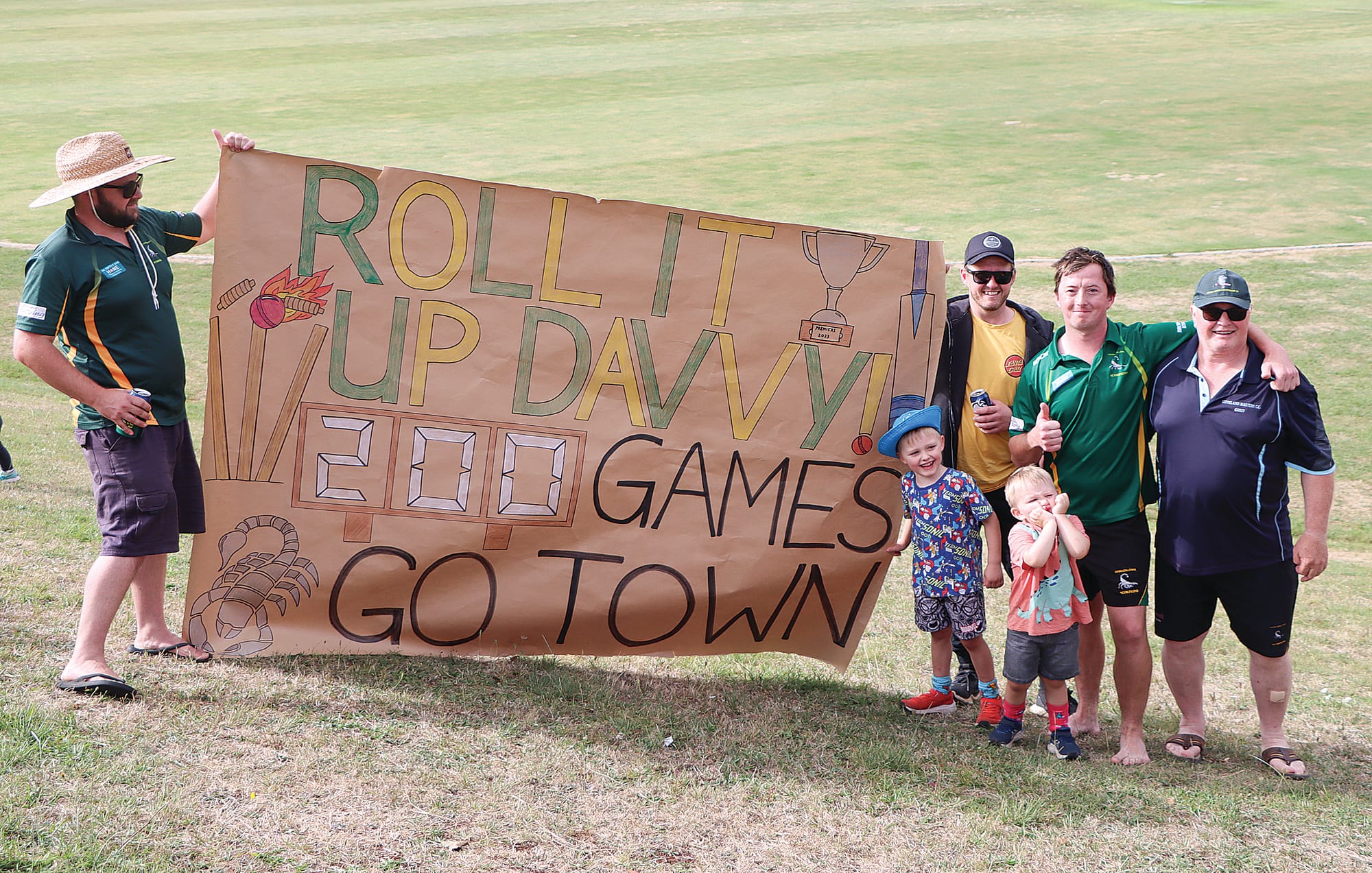 The accomplishment of Leongatha Town wicket keeper Davern Goss in reaching 200 games in the side’s premiership match is celebrated.