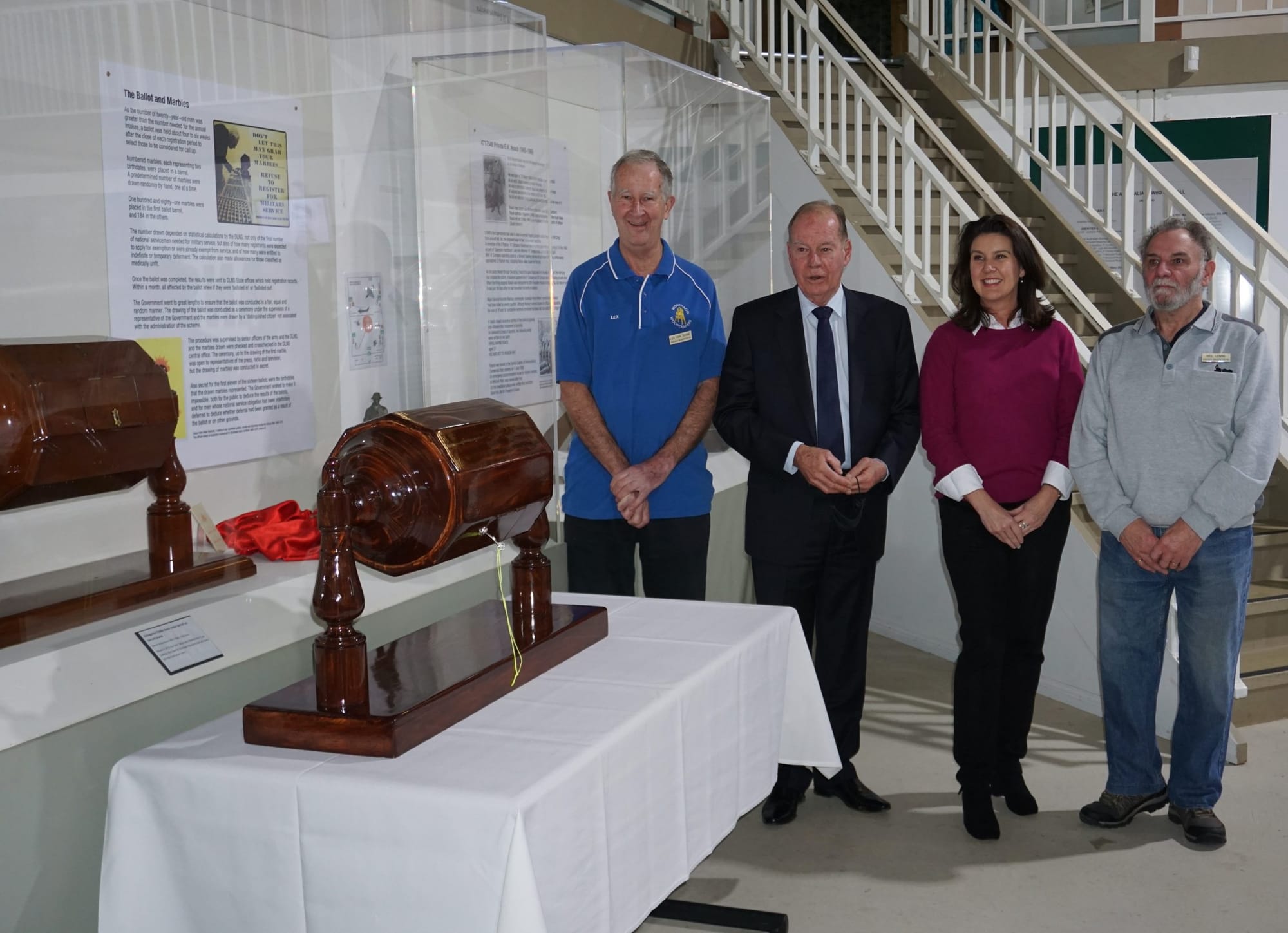 High-profile crowd for barrel donation