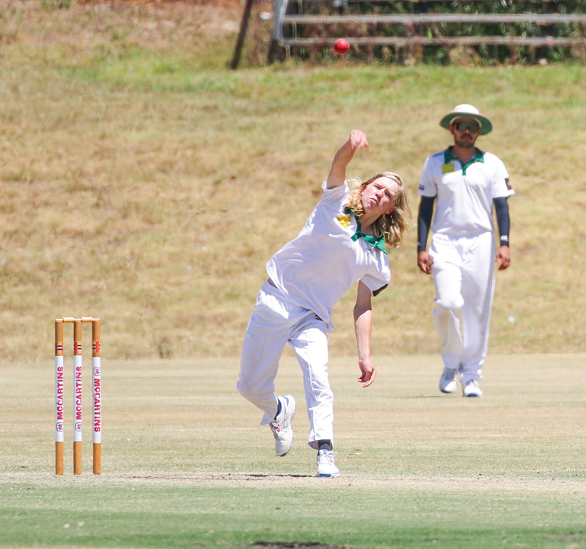 Ethan Smith took one wicket on Saturday against OMK as Town fell to OMK’s 240. C35_0525
