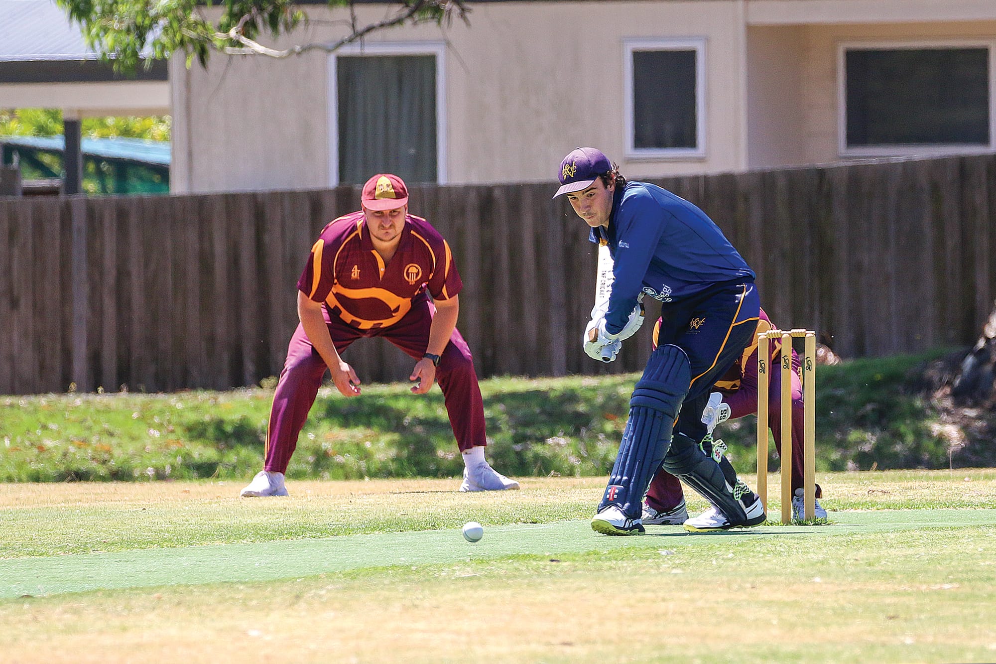 Harry West brought his full concentration, making 72 not out for Wonthaggi. ob17_0325