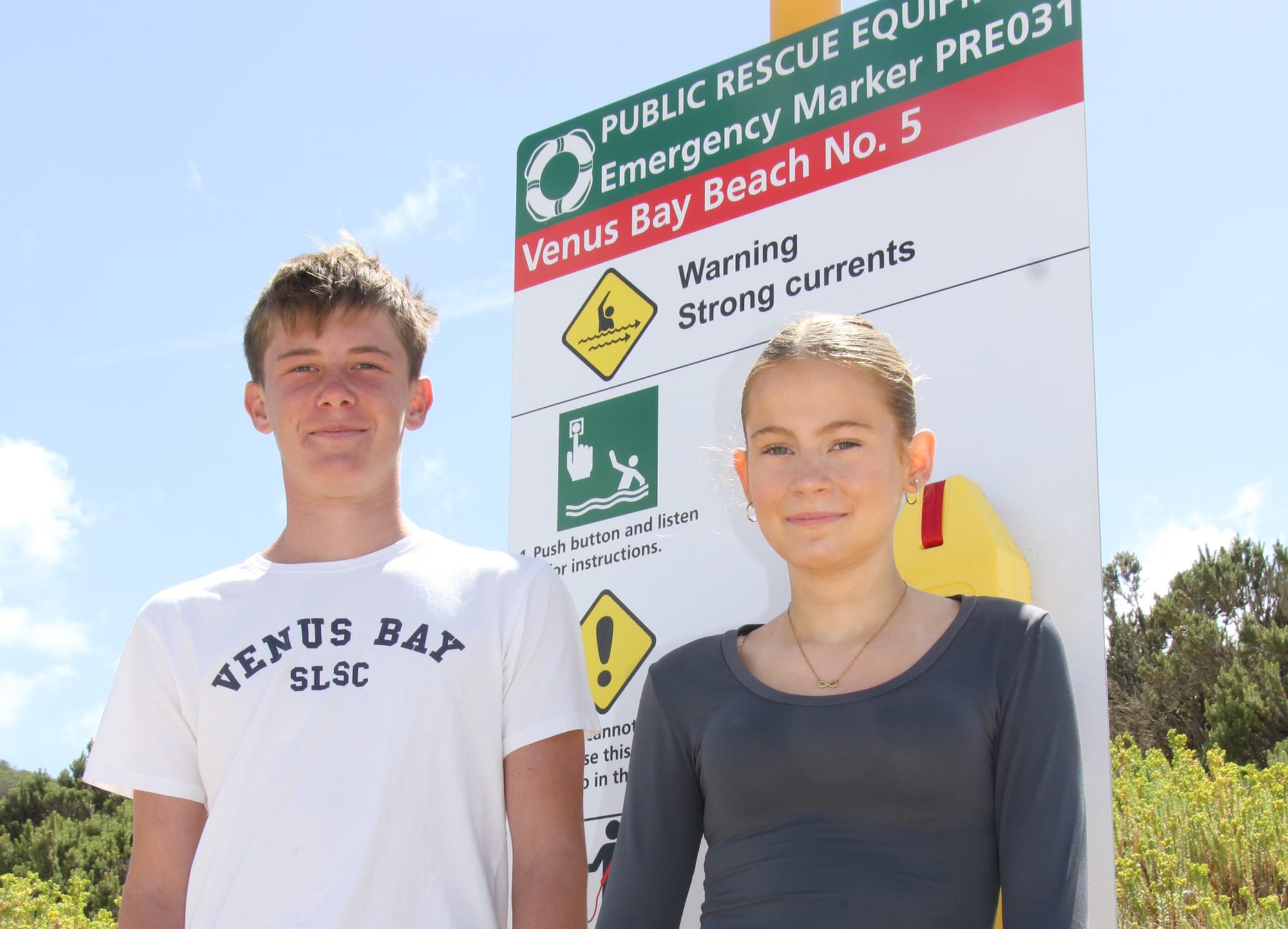 Teenage lifesaver rescues two girls at Venus Bay
