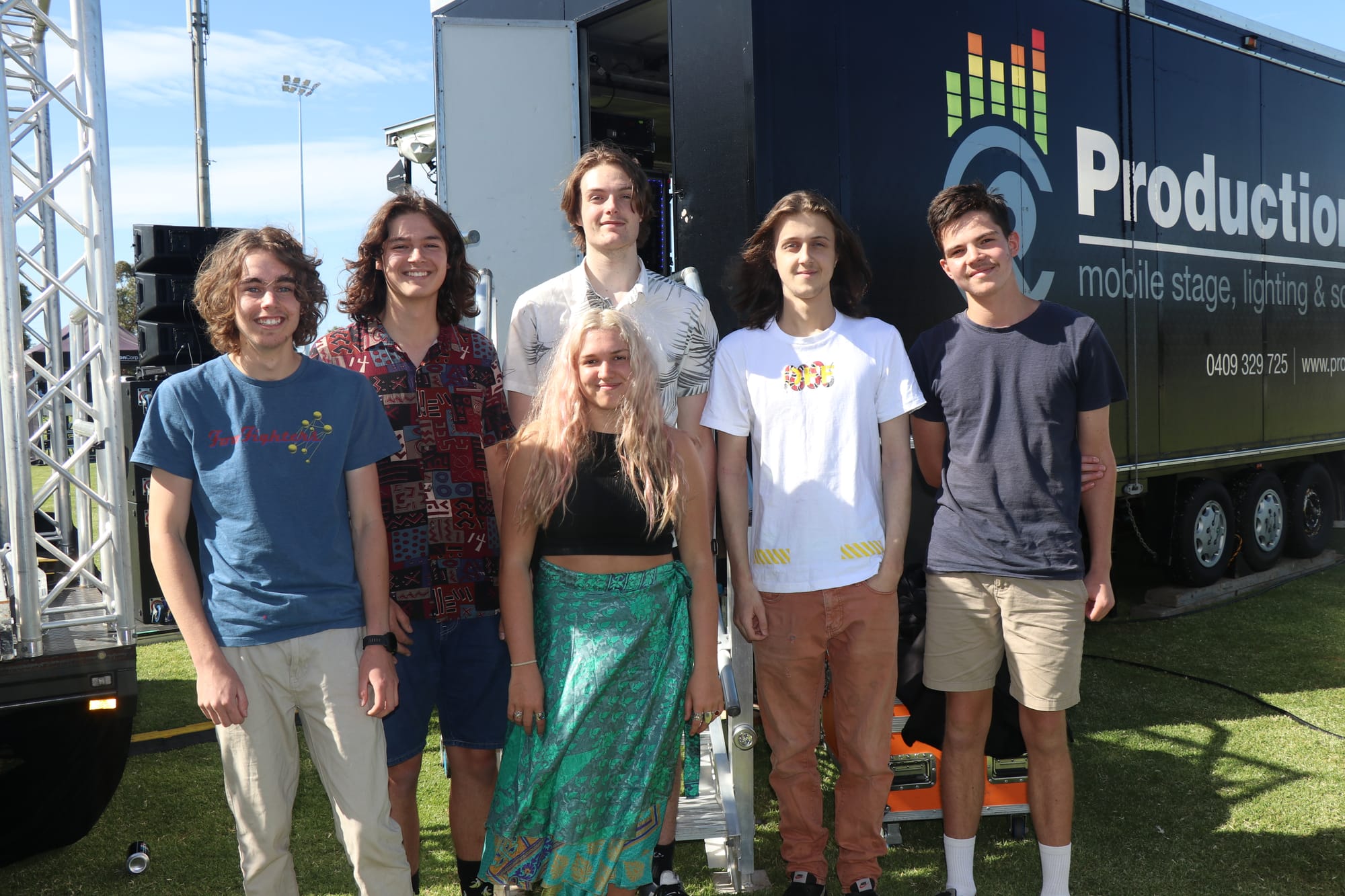 Local band Thursday@5 were the opening performers at the Oz Day at Daly on the Dalyston Recreation Reserve, on until 9:30pm tonight. 