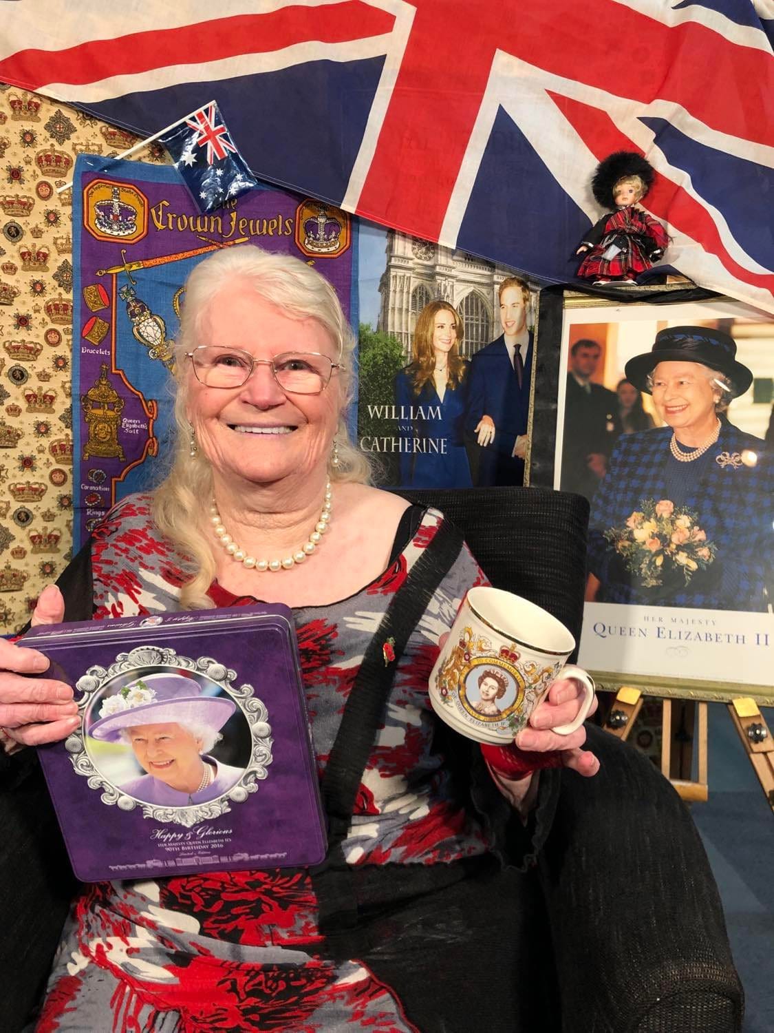 Evelyn’s love for the Queen on display for all