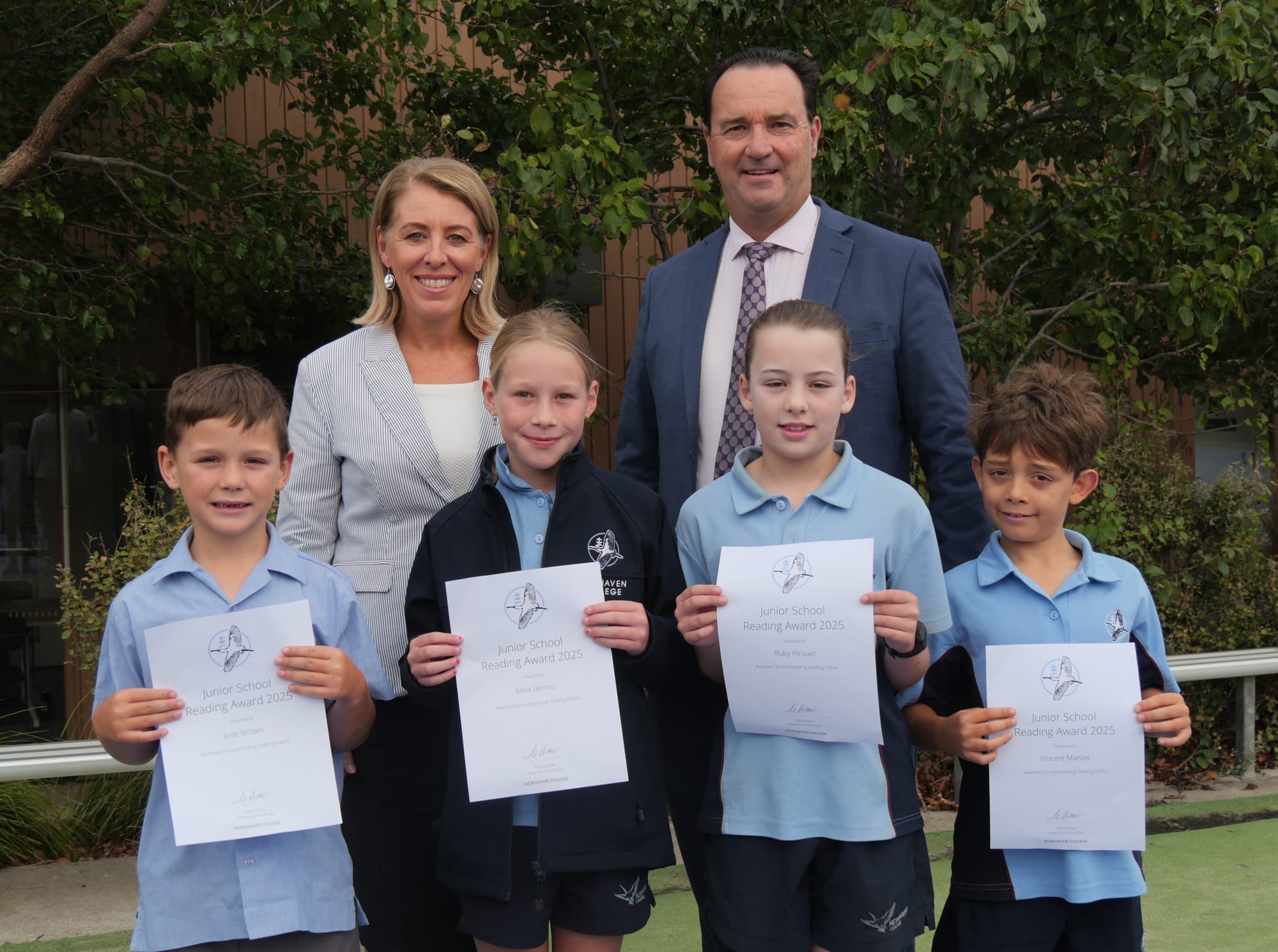 Celebrating reading success at Newhaven College