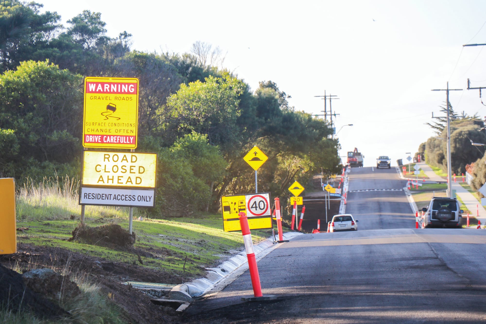 Shetland Heights Road near completion