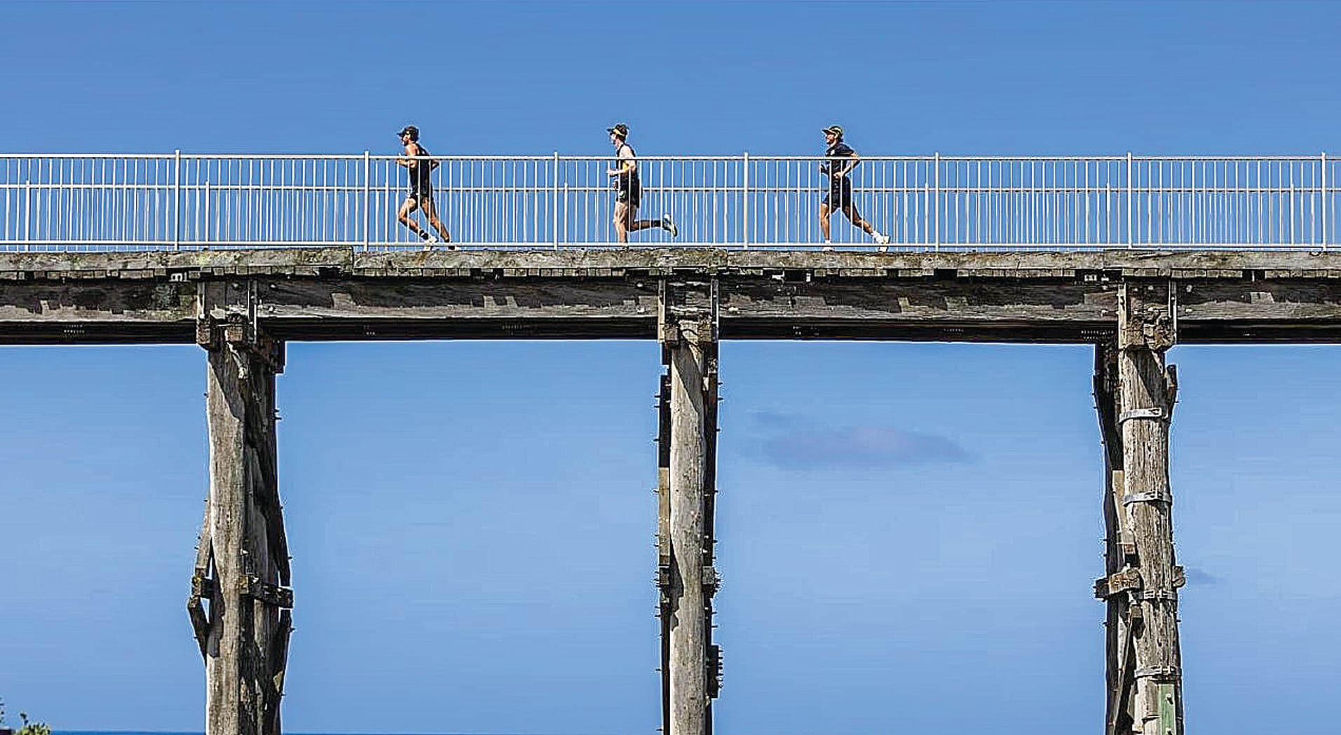 Richmond players took their training camp all over Bass Coast, from the home of the Inverloch-Kongwak FNC to the famous trestle bridge at Kilcunda.