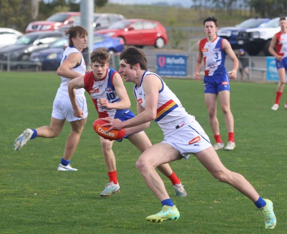 Max Donohue gives chase against Eastern Rangers.