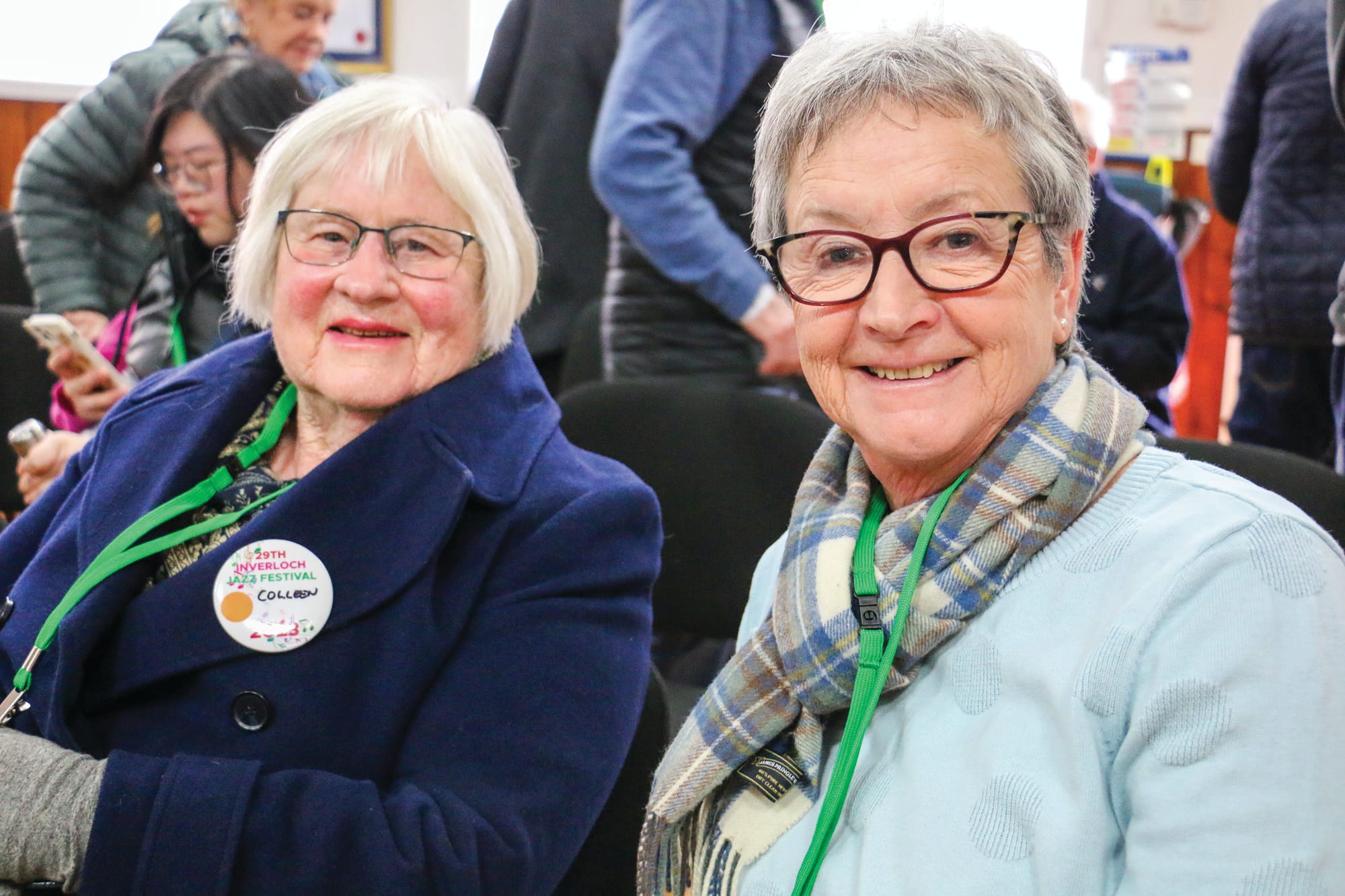 Inverloch’s Colleen Fitzgerald and Sue Smith enjoyed music at the Inverloch RSL during the Inverloch Jazz Festival on Saturday.
