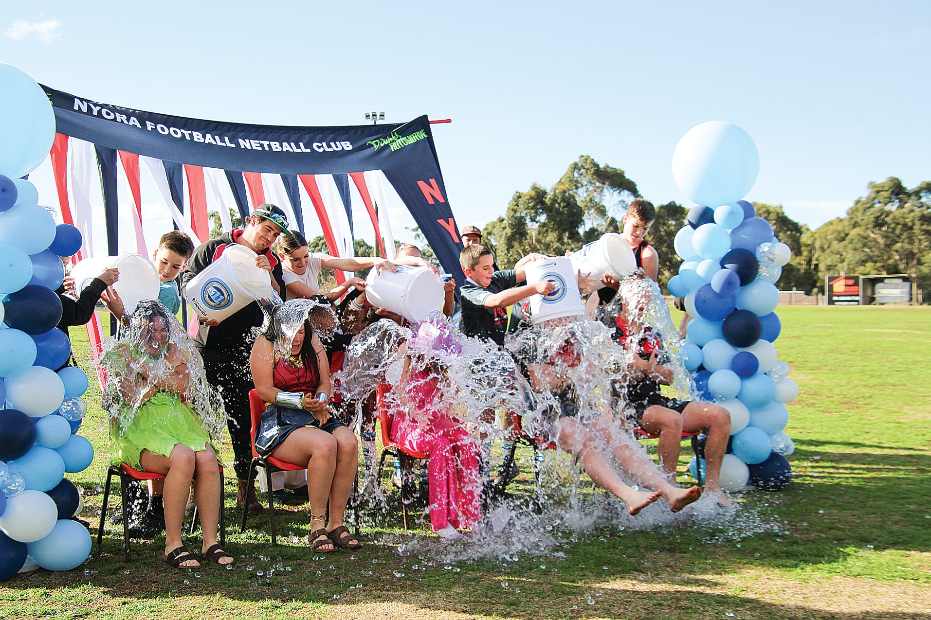 Senior footballers and netballers participated in the Big Freeze at Nyora. 