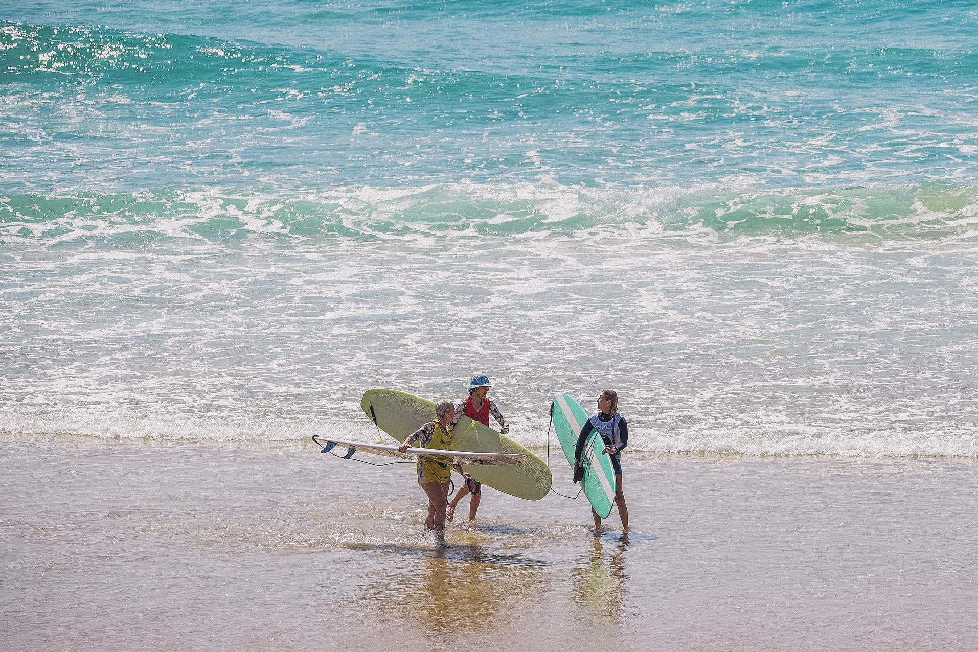 The over 60 Women’s division displayed great support for one another during the finals at Cabarita Beach.