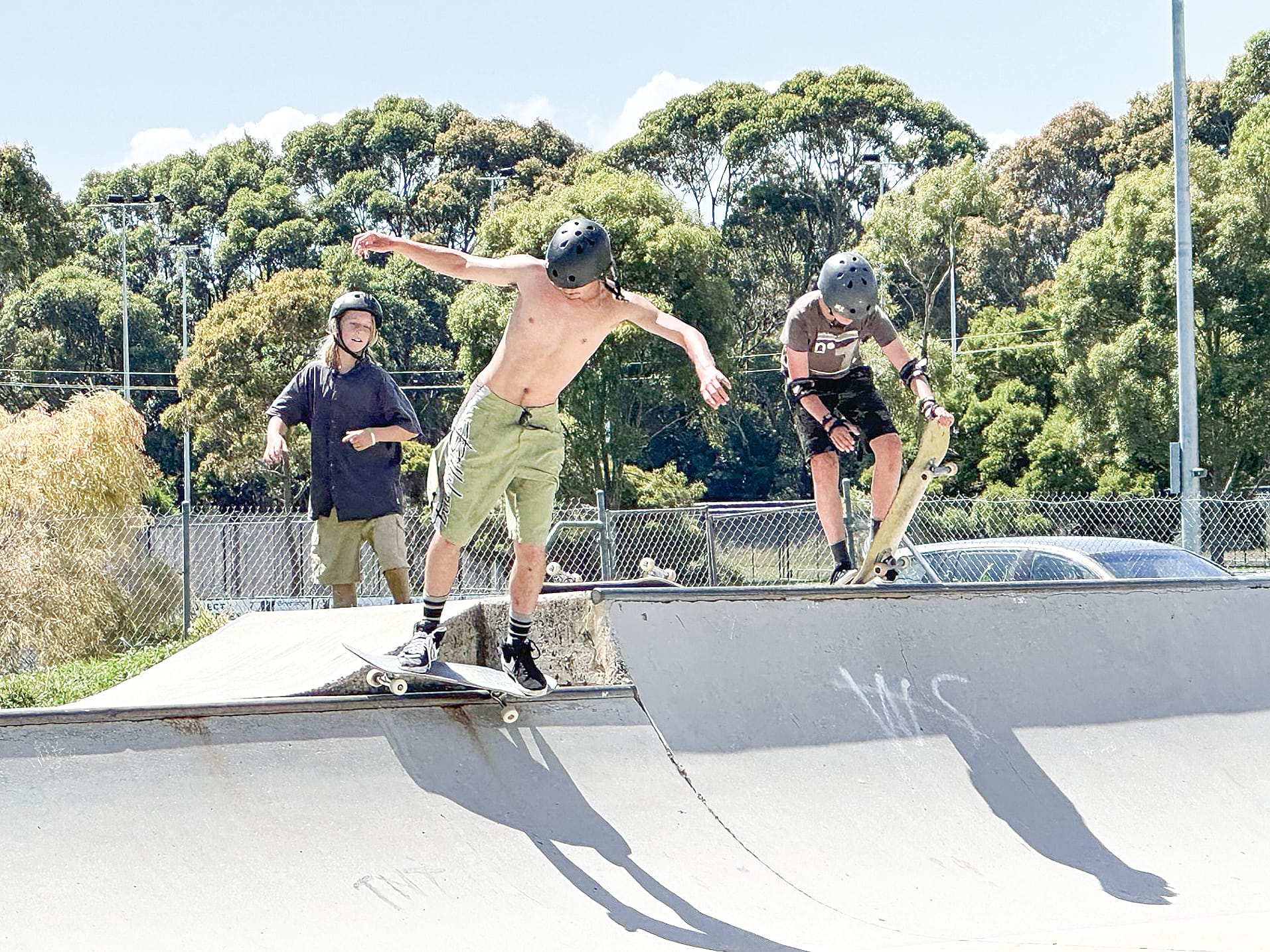 Big tricks were being thrown down by the young skaters at the skate jam in Wonthaggi last week. ob09_0424