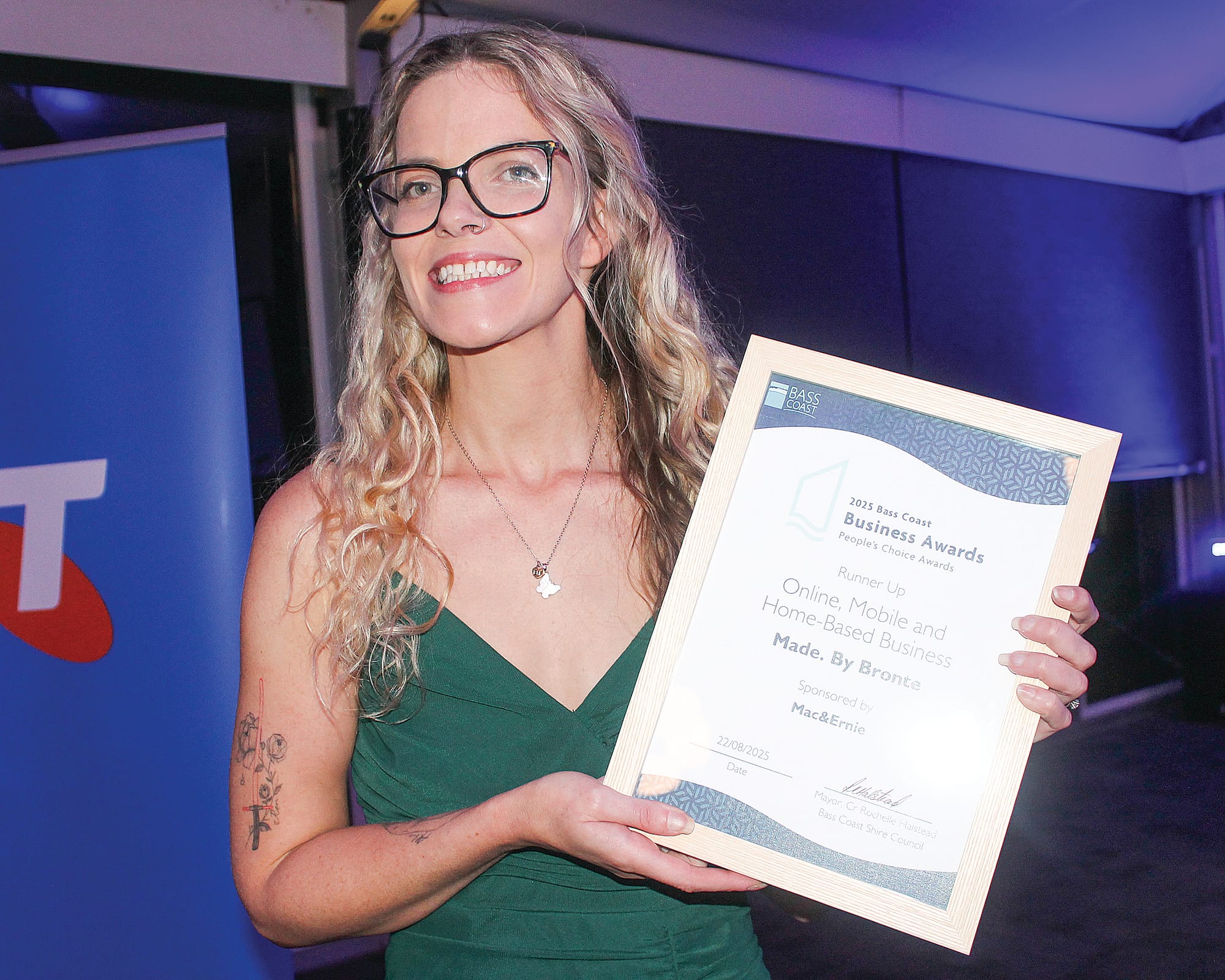 Bronte Foote from Made. By Bronte (runner up) Online, Mobile and Home-Based Business (People’s Choice Award). B47_3425