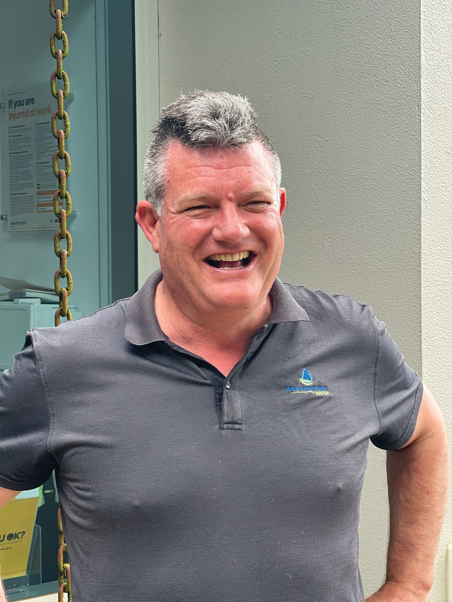 Hair was shaved during the Movember fundraiser at Westernport Water.
