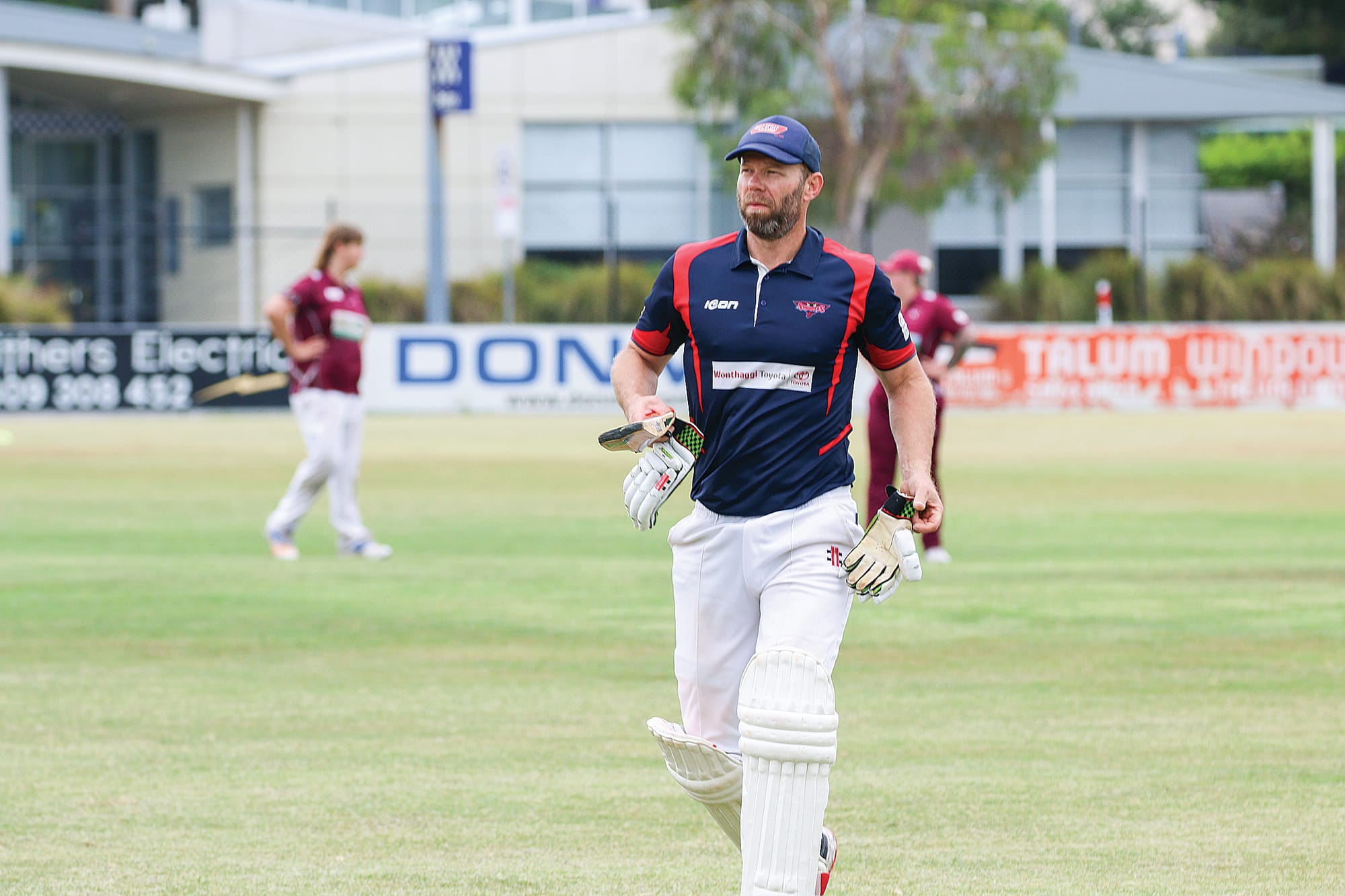 Inverloch Stingrays Lucas McMillan retires 84no in C Grade against Nyora at the Inverloch Recreation Reserve. B46_0625