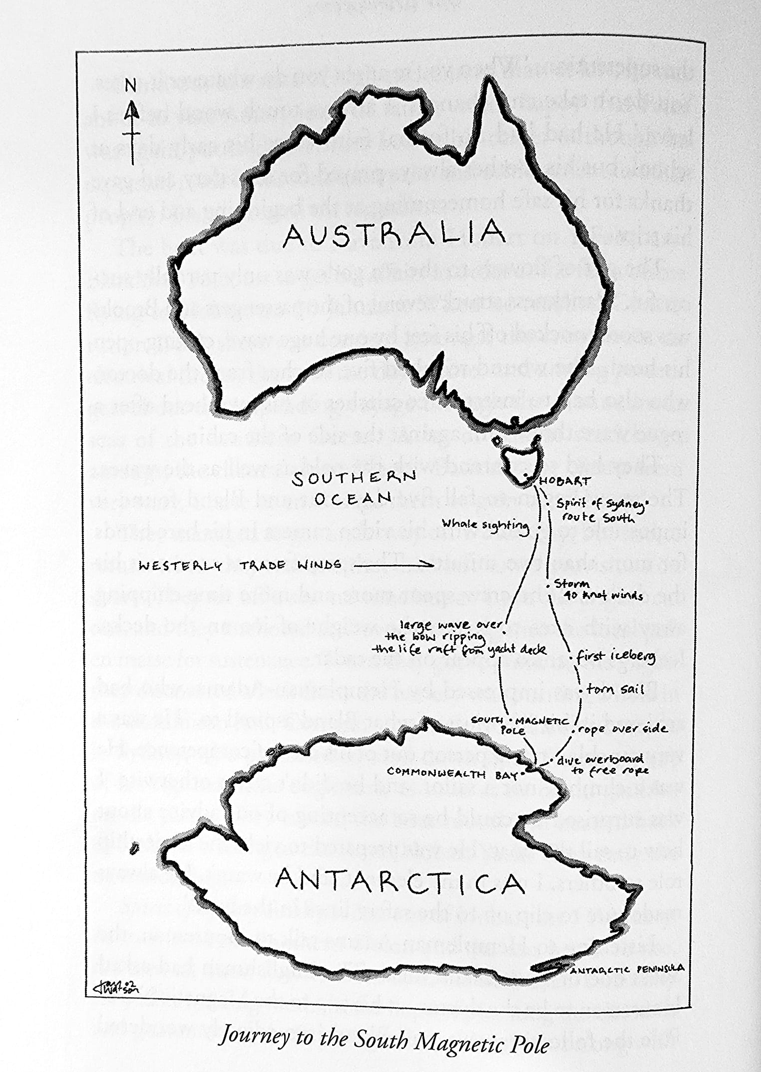 Peter’s journey to the South Magnetic Pole.
