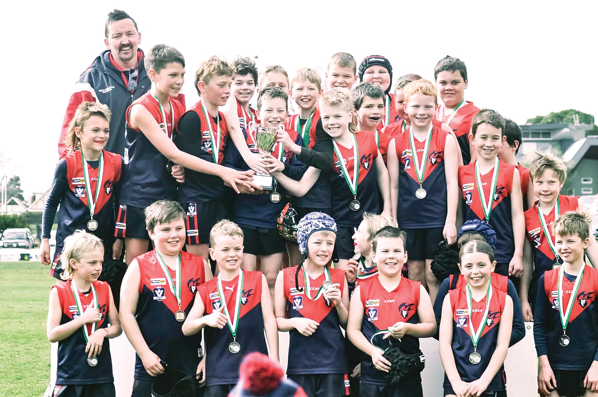 MDU’s Under 10s are Central Gippsland Junior Football League Premiers for 2025. They are: Fergus Barker, Swae Kew, Oscar Brooks, Hayden Slocombe, Koby Maxwell, Brody Arnup, Huey Harris, Sam Horkings, Joel Densley, Lennox Morehouse, Kade Livingstone, Charlie Pye, Jett Morrison, Lenny Piper, Darcy Evans, Blake Horkings, James Calder, Isaac Isgro, Cooper Lucas, Albie Harris, Heath Giliam, Trey Cope, Chase Price, Harley Richards, Wade Arnup, and Charlie Calder.