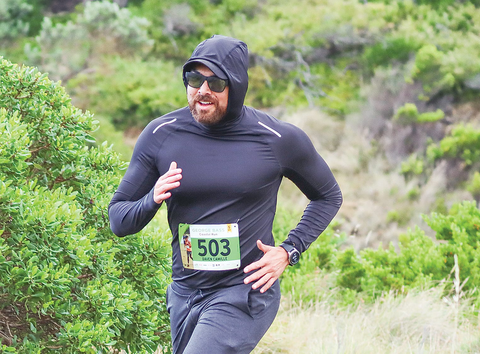While it wasn’t summer weather, Daven Camille looks equipped for colder climes than Kilcunda proved to be on Sunday. A25_0623