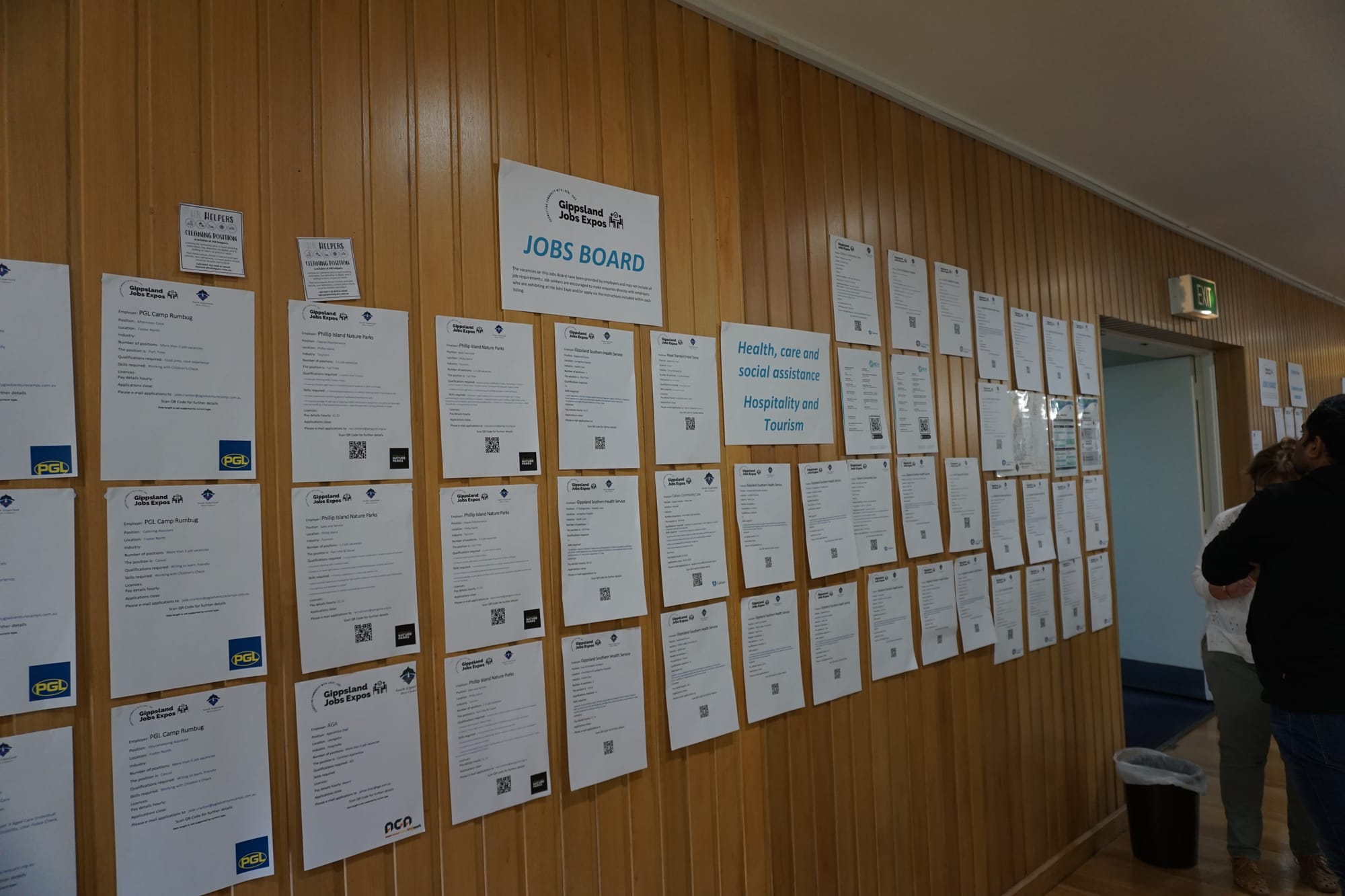 The ‘jobs board’ was filled with advertisments for positions across a range of industries at Memorial Hall last week.&nbsp;

