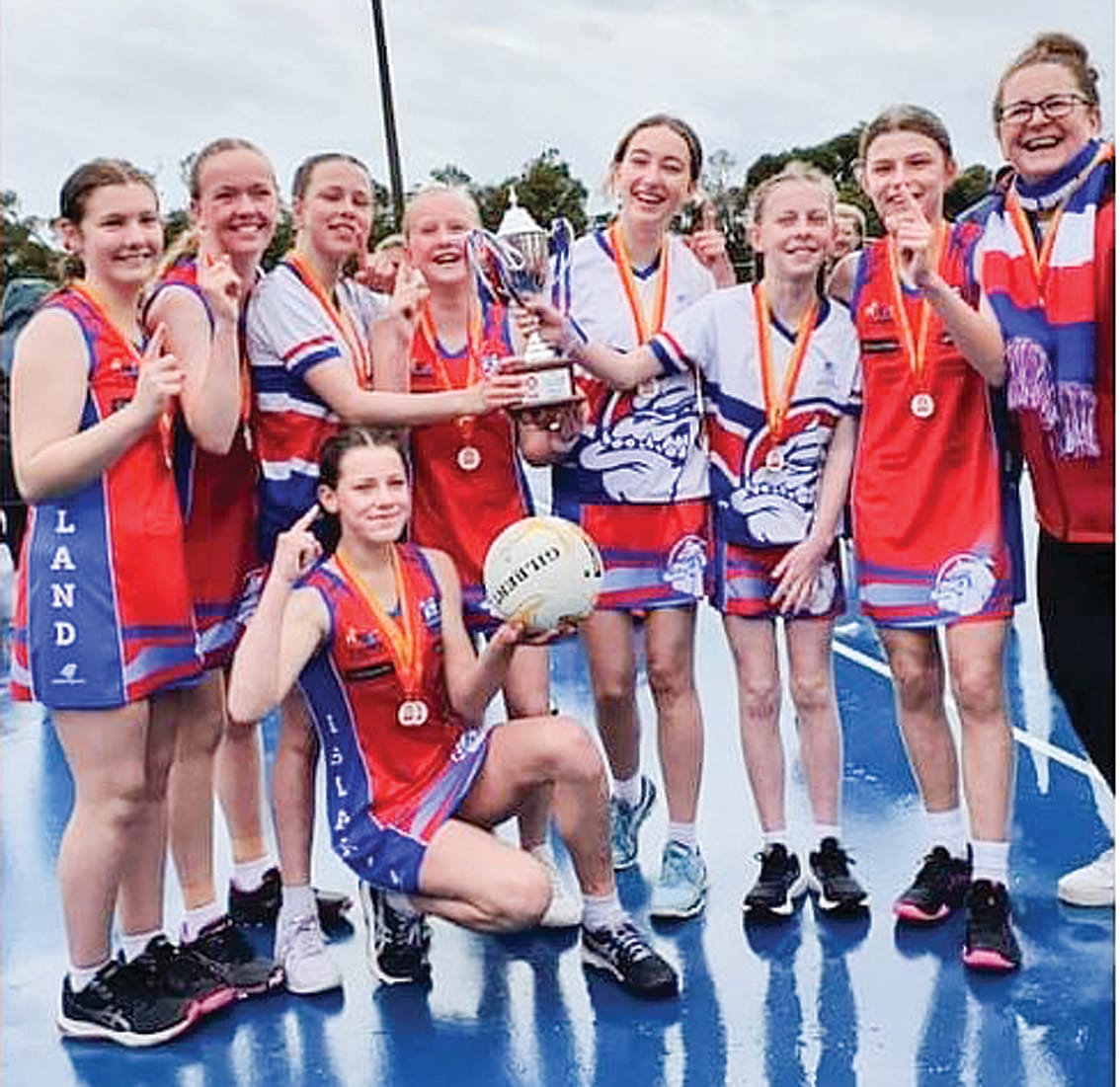 Under 13's - Phillip Island. Photos: West Gippsland Football Netball facebook page.