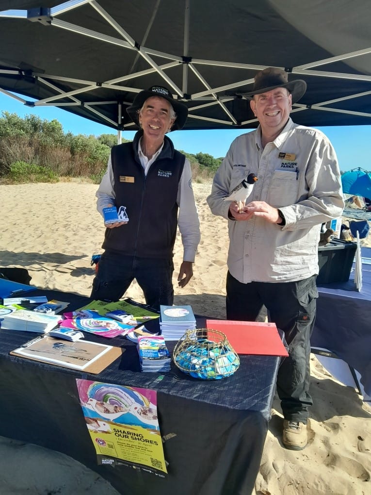 Nature Parks’ Jon and Peter engaging with visitors. 