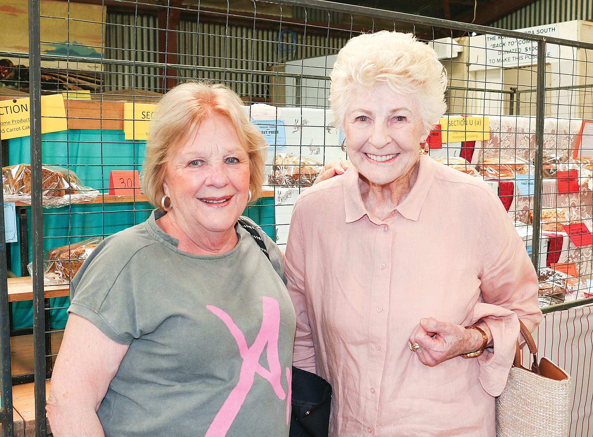 Korumburra’s Lorraine Kirk and Margaret Claney were admiring the exhibits at the Korumburra Show. 