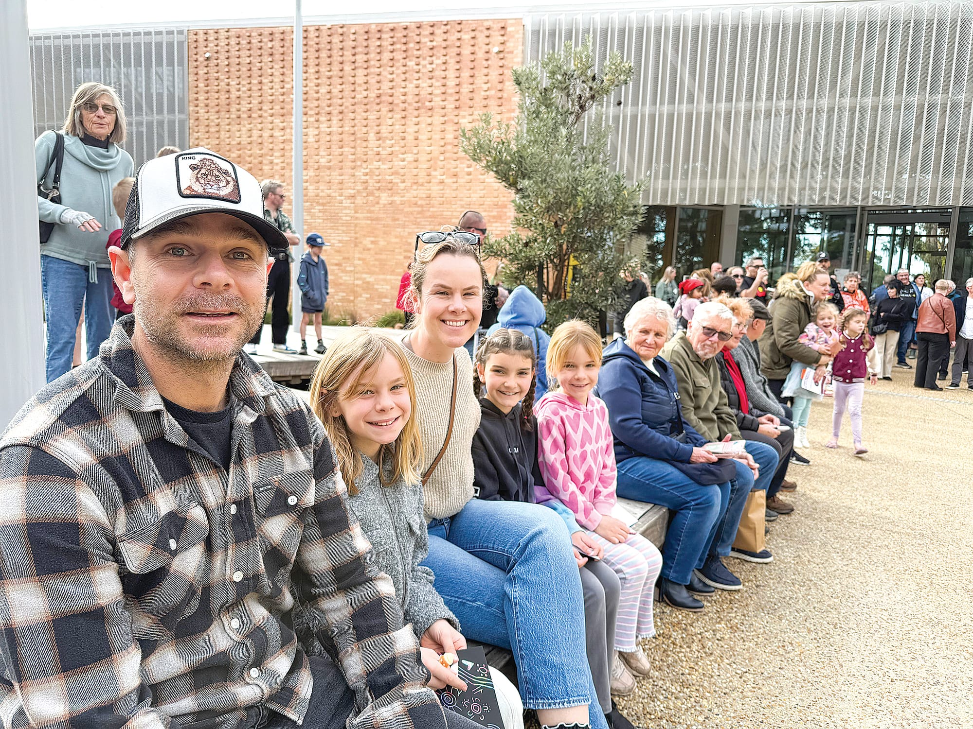 The Glenn family of Cowes enjoyed the Ngangga Community Festival at the Berninneit Cultural Centre last Sunday.