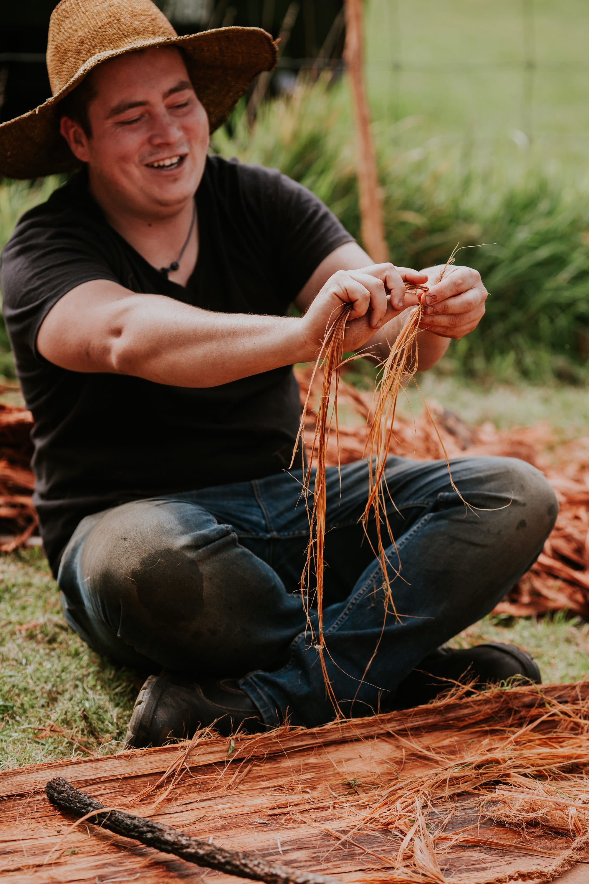 The chance to interact with the residency Mitch Mahoney (Boonwurrung/Barkindji) during the school holidays, 10am-2pm daily until September 30. 