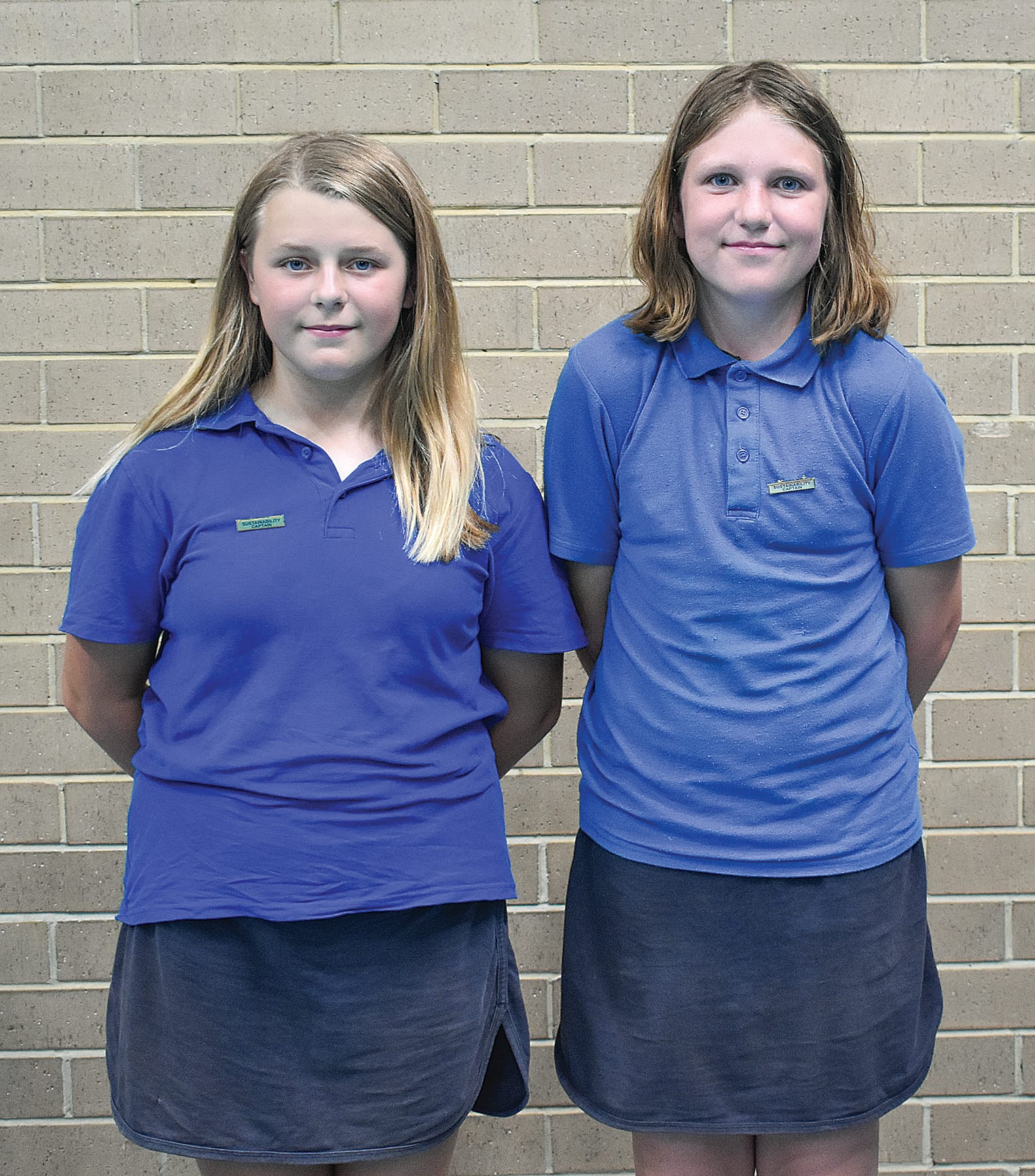 Sustainability Captains Ava Lee Young and Chelsea Shepherd.