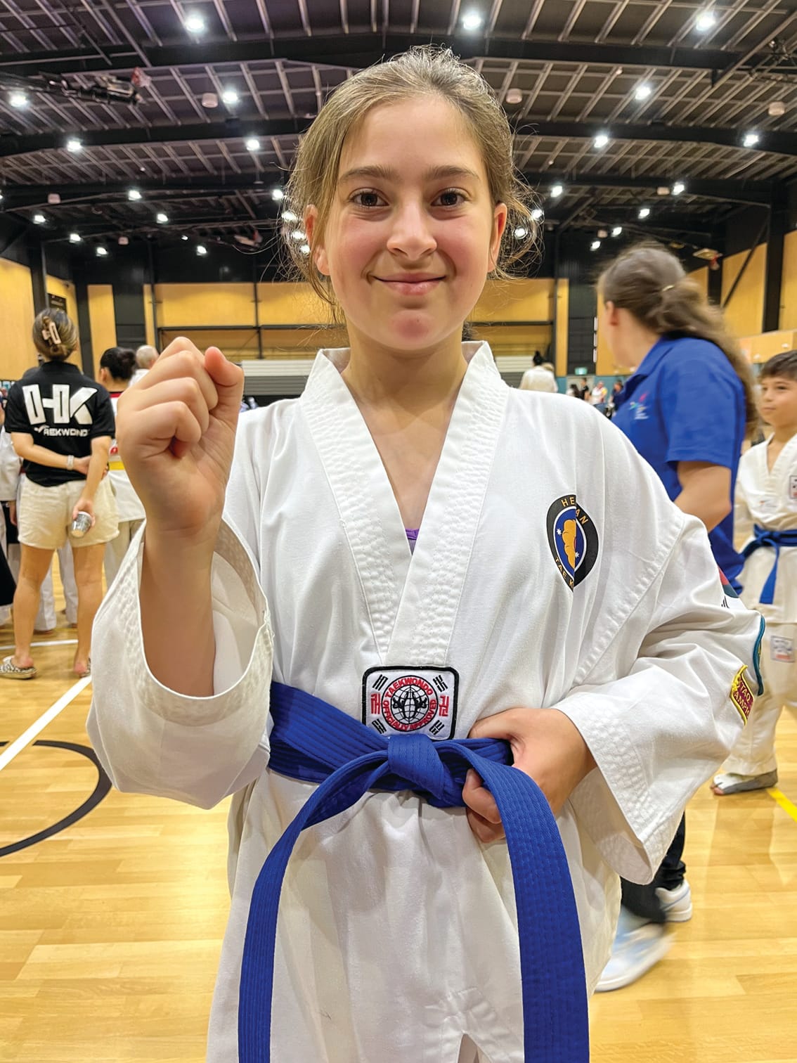 Marisa’s ready to take on the Taekwondo world