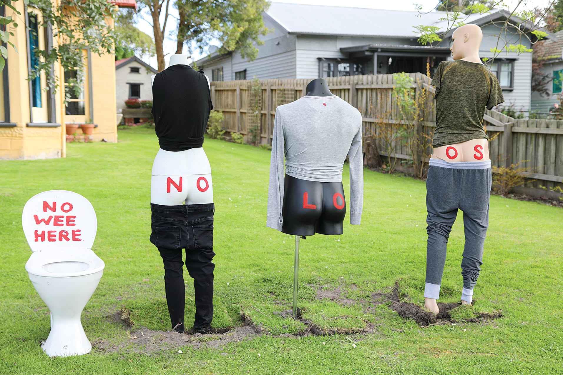 Mitchell Street residents are asking the public how they would feel seeing people continuously pull up outside their homes to use public toilets. C33_3925