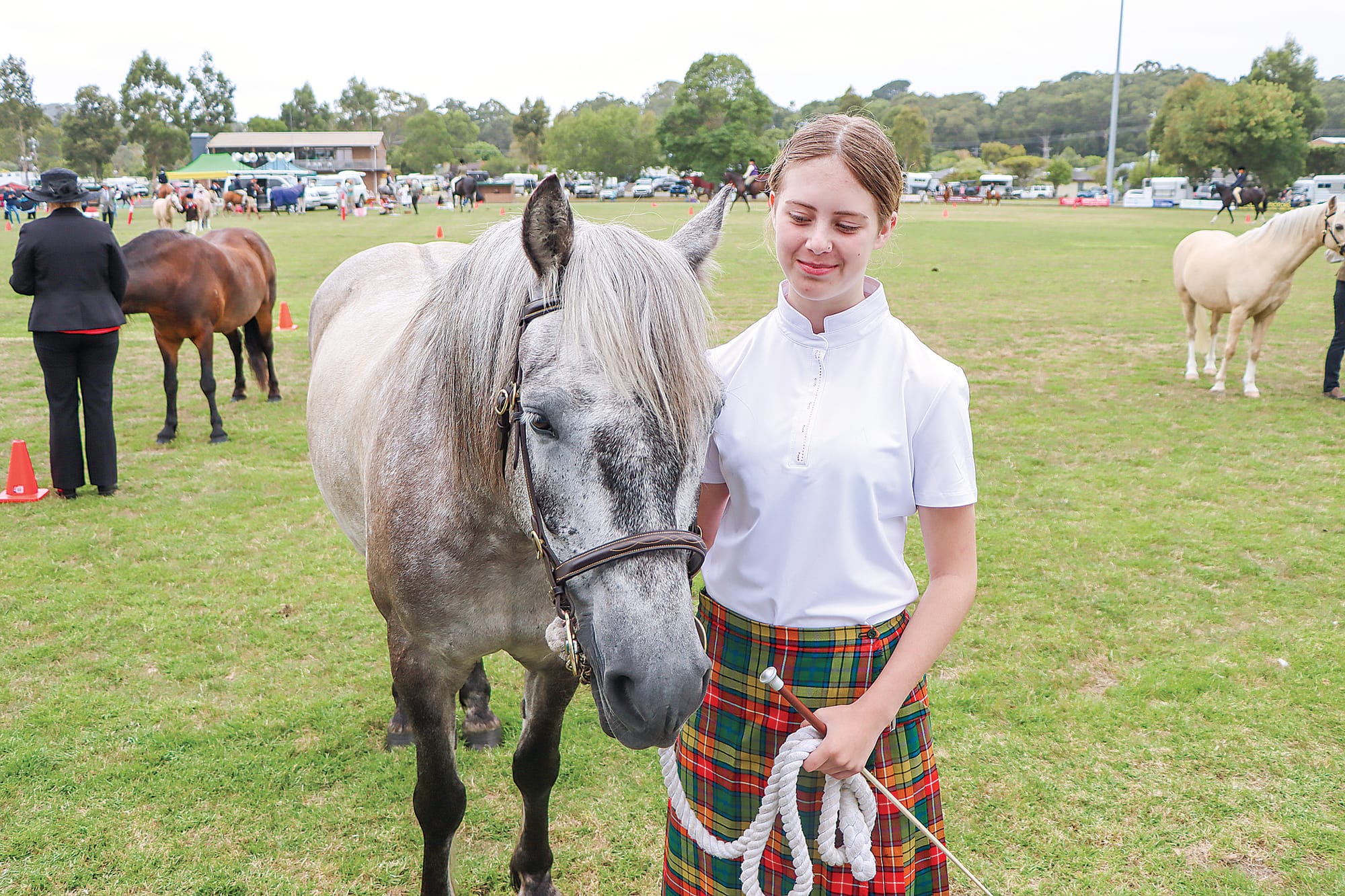 Kayla Young with Highland Pony Bheithir. A08_0924