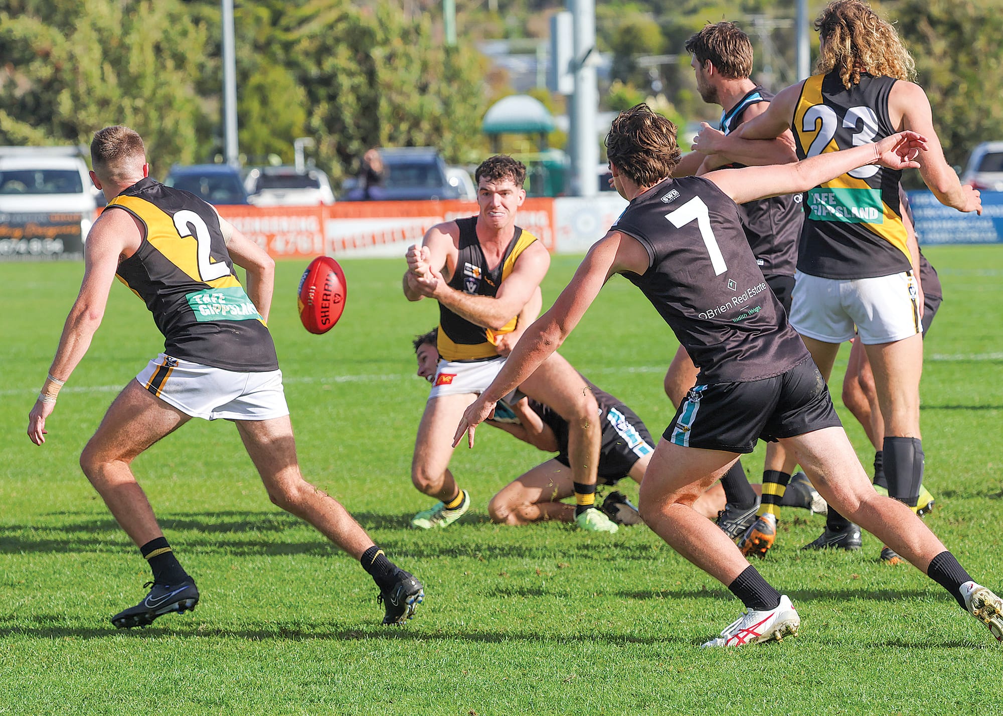 Morwell appeared to have a slight edge over Wonthaggi at the stoppages and finished better in the last quarter to take their first win 