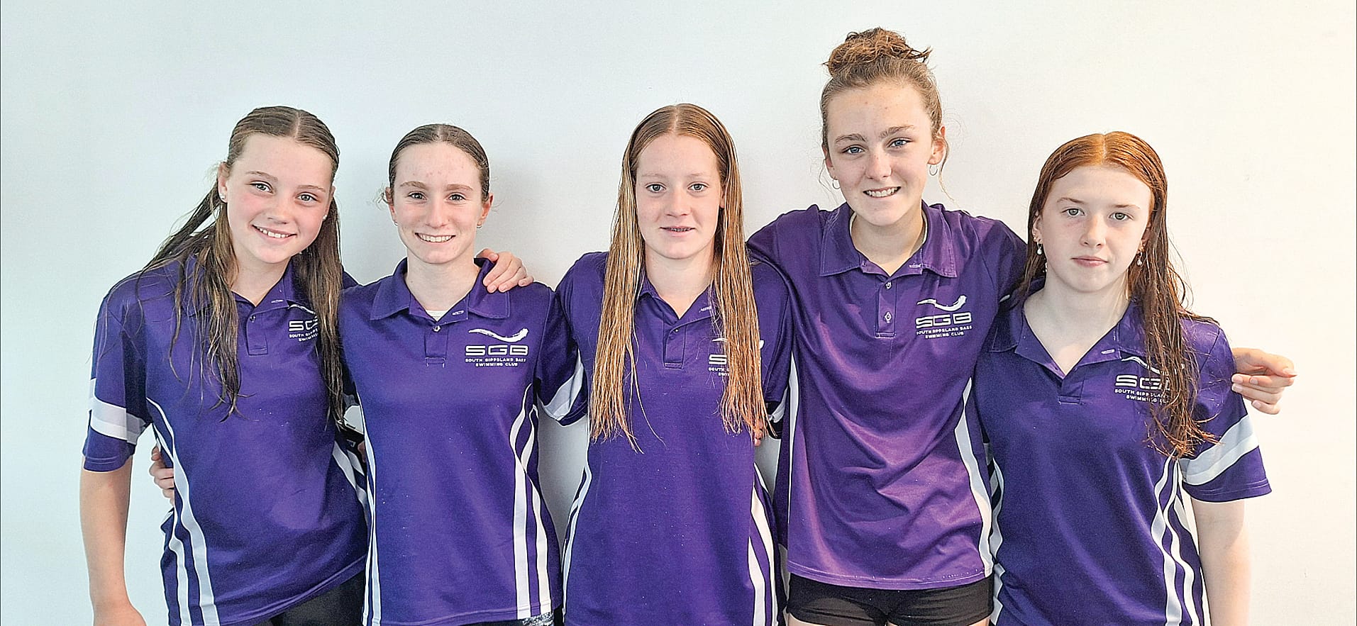 Izzy, Holly, Gypsy and Sienna were all smiles with their efforts after five days of racing. 