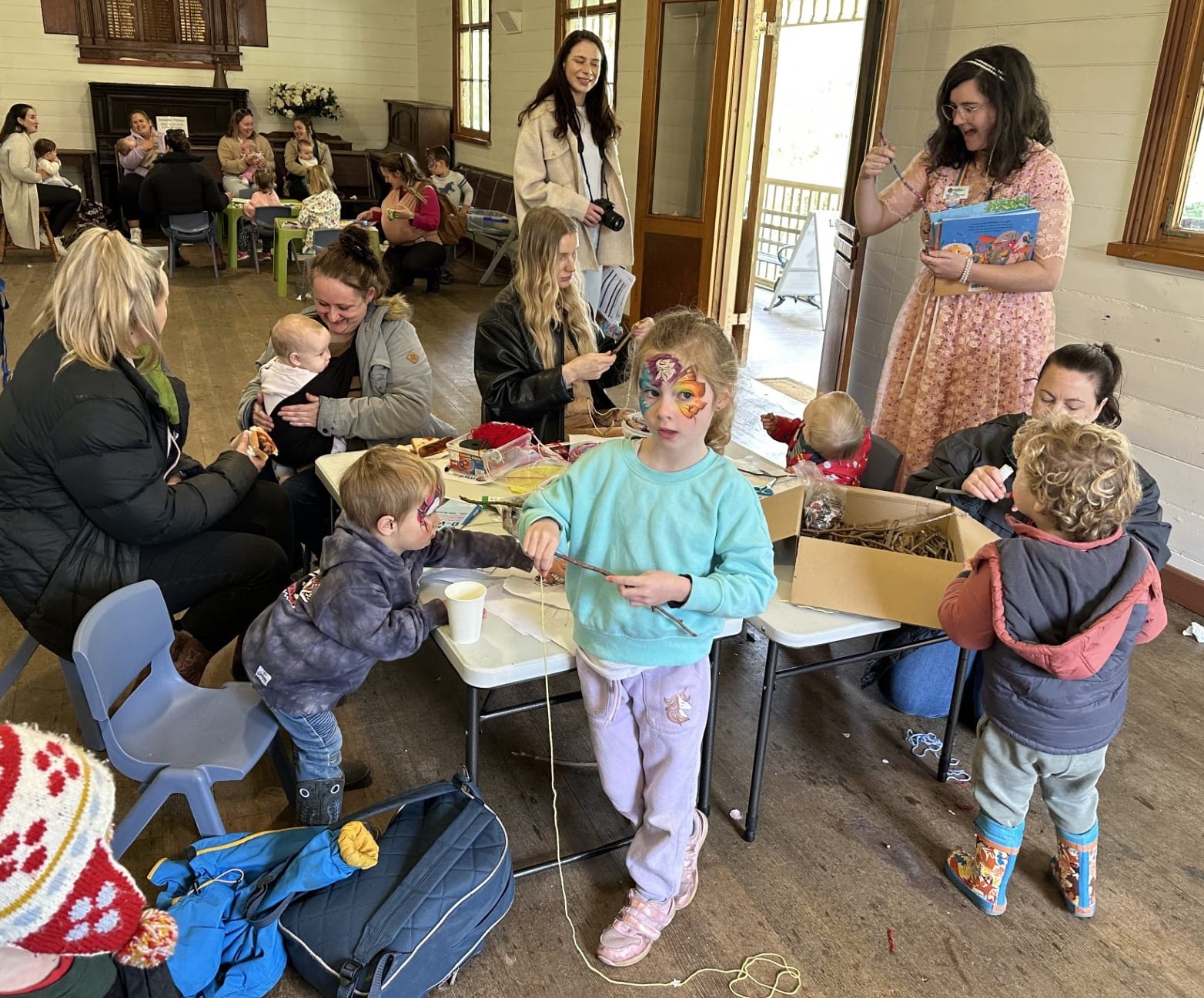 Children play at Coal Creek