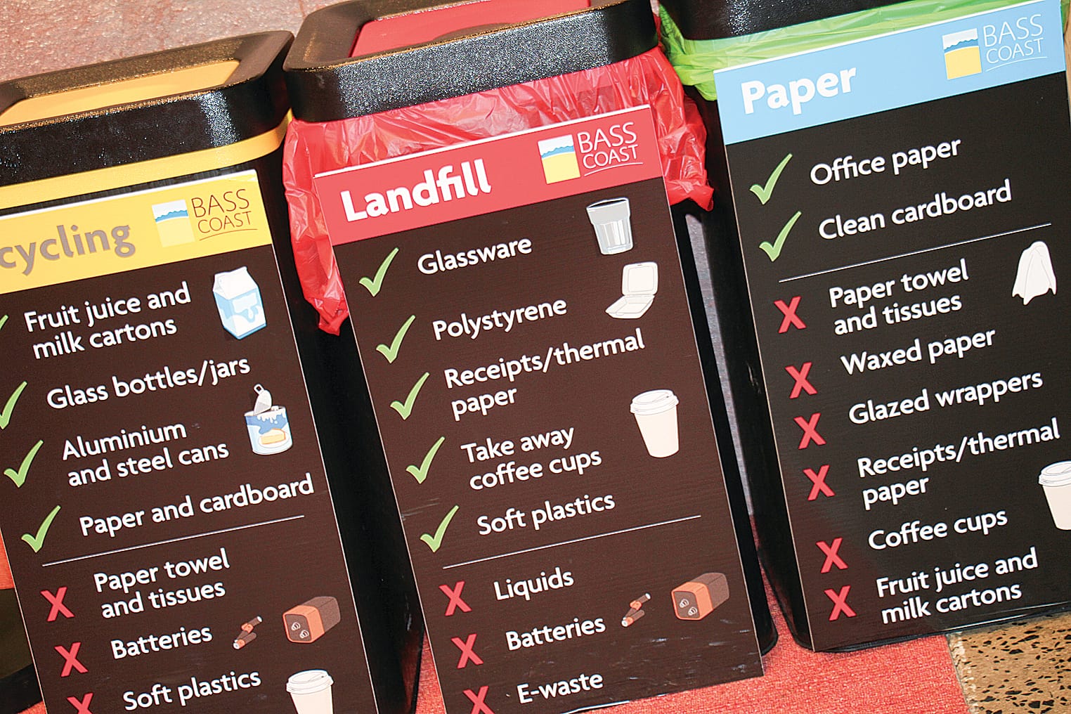 According to Bass Coast Council the circular economy is different from the traditional make, take and dispose approach to waste management. B26_2325