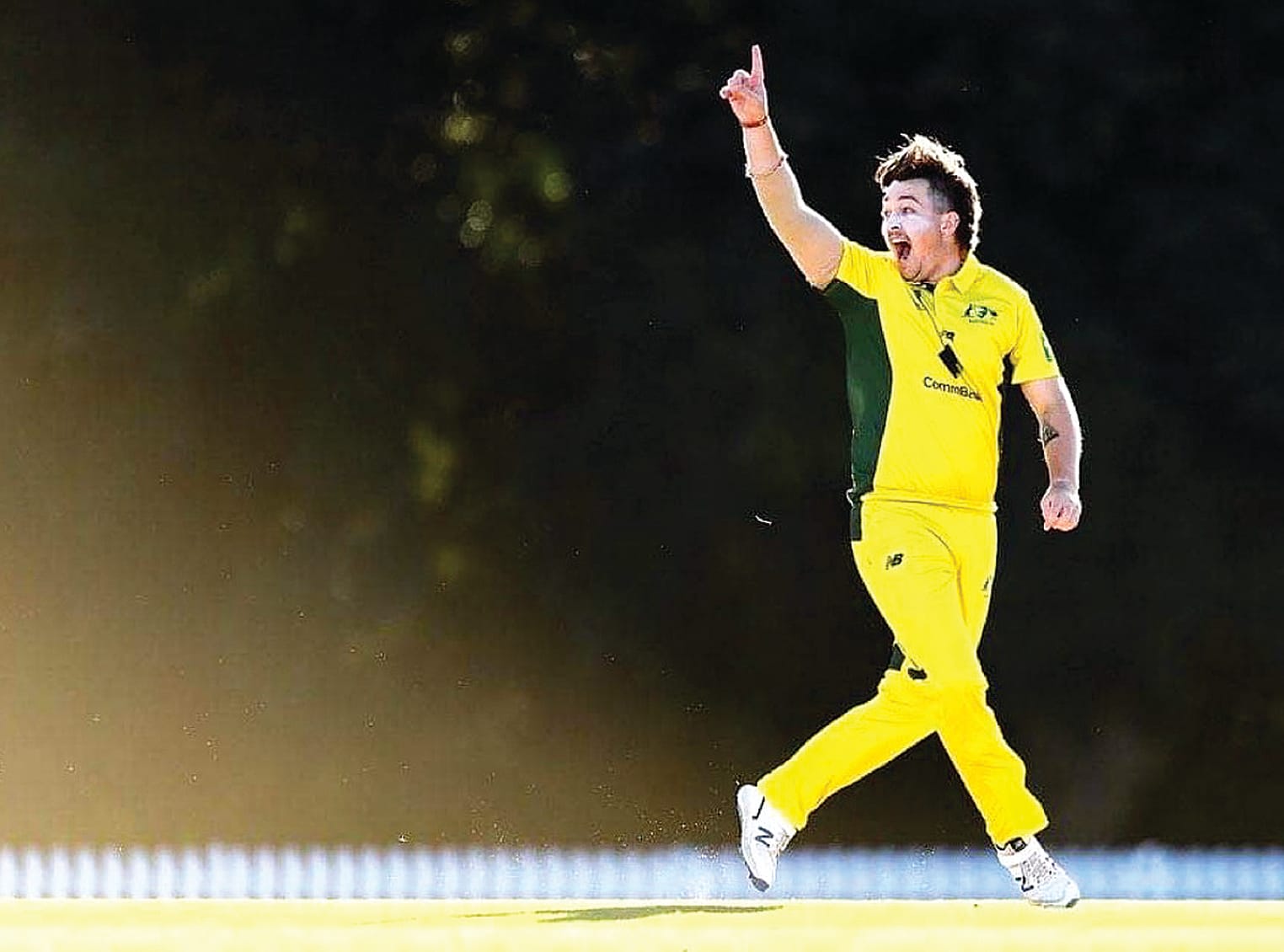 Inverloch’s Callum Asbury appeals for Australia.