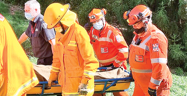 Incredible rescue to save trapped professor