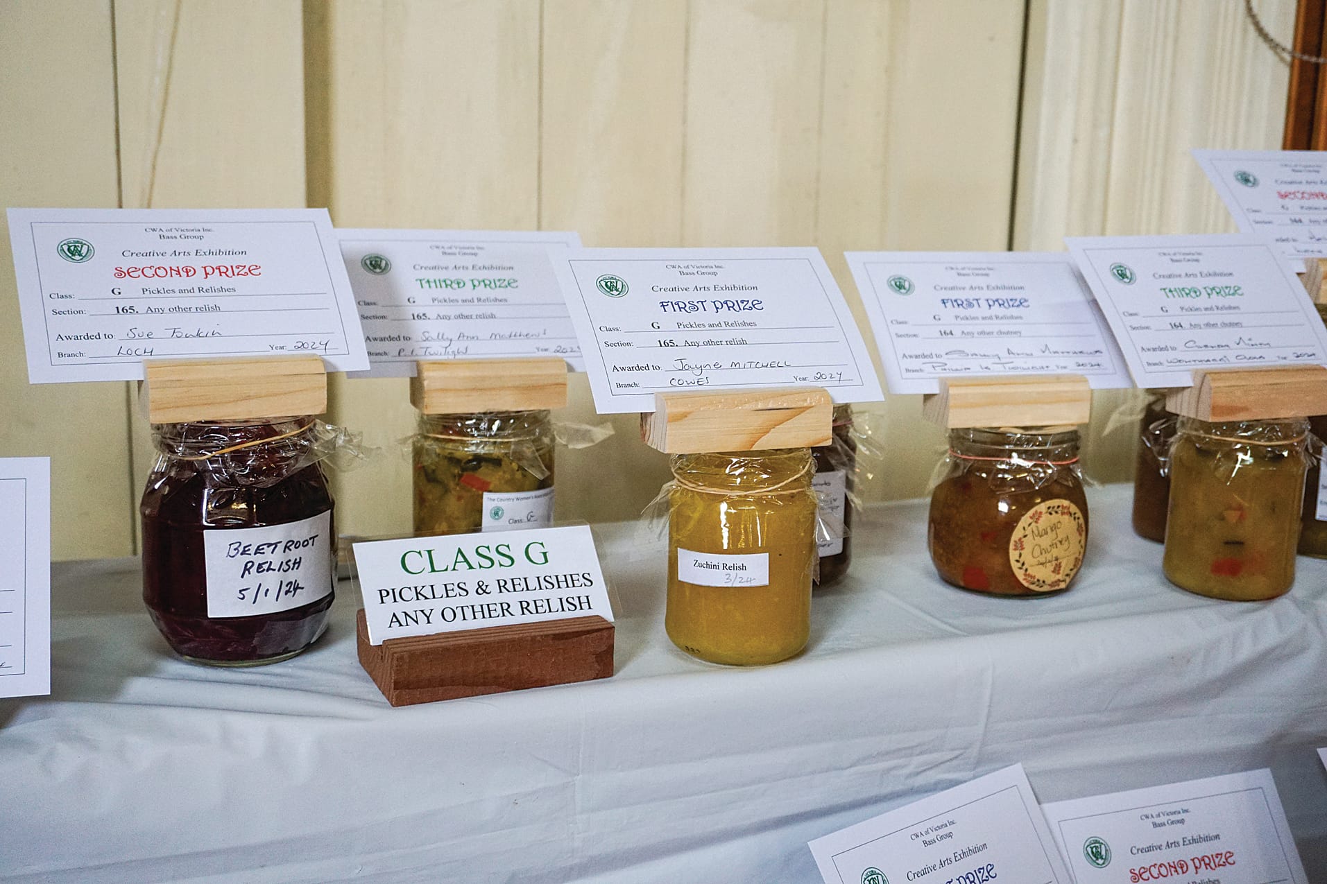 Pickles and relishes for all occasions. 