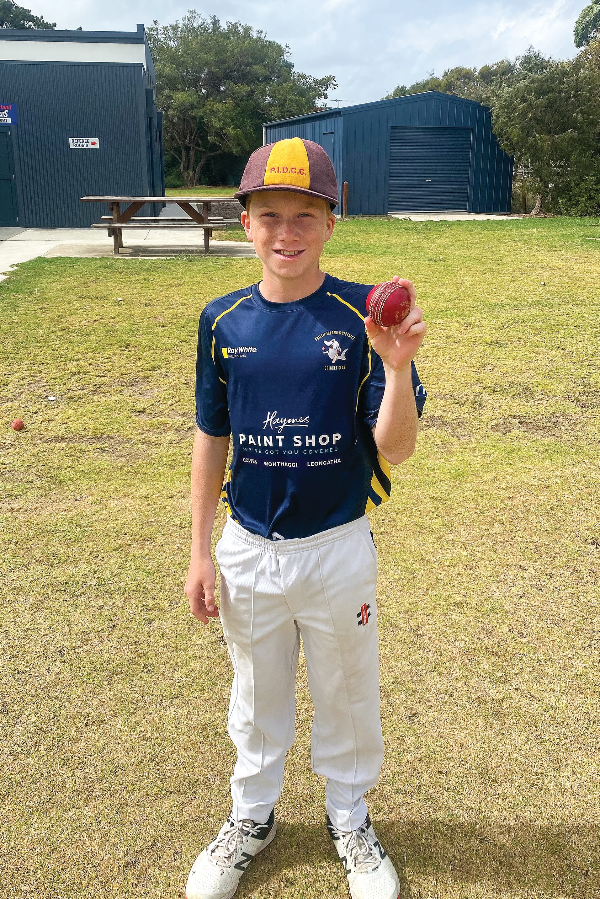 Under 15’s Jackson Allan took five wickets for Phillip Island. 