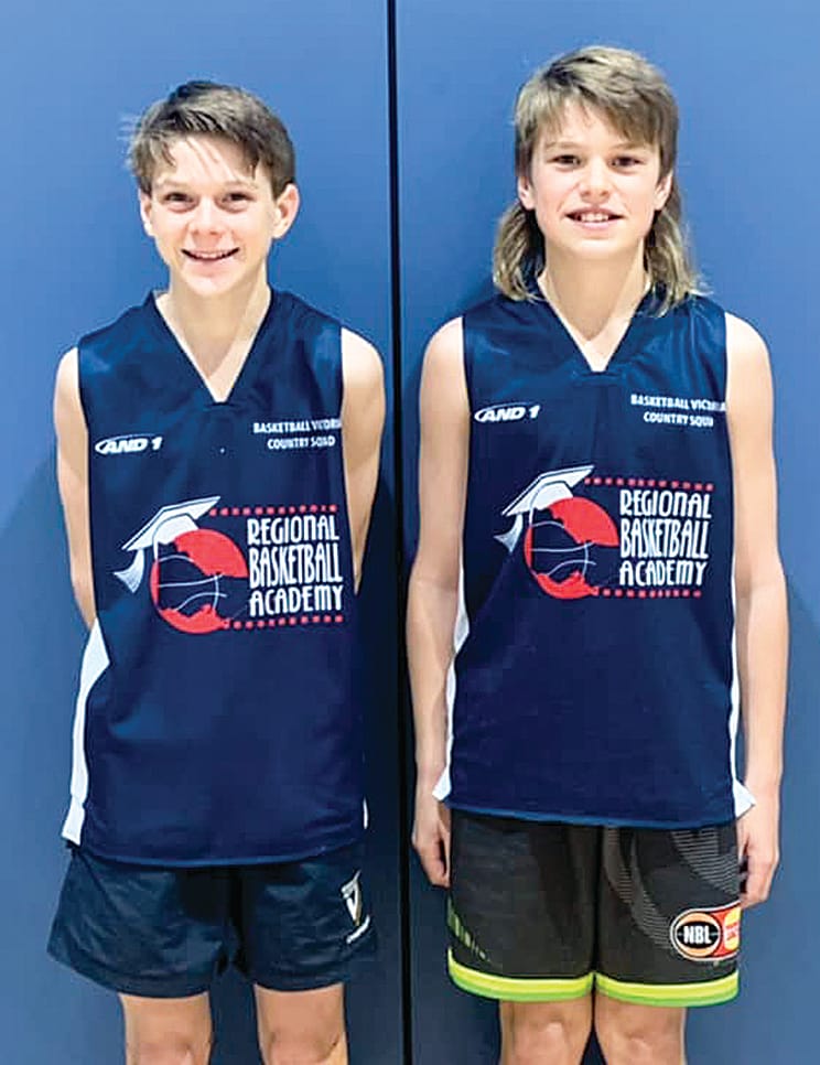 Tyler Dolan and Harry Whelan were the male Korumburra representatives among the South Gippsland basketballers at last week’s Gold Nugget Camp in Ballarat.
